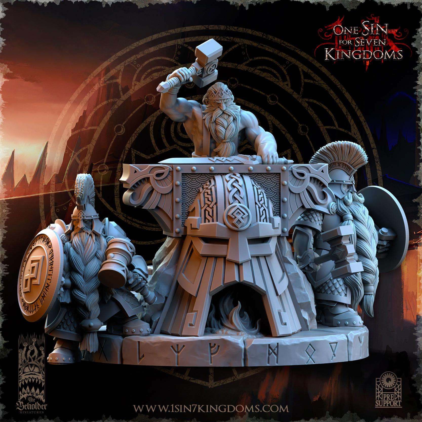 The Beholder Miniatures Dwarven Kingdoms Thunder Forge - Fantasy / D&D (Custom Order) - product image 2 of 10