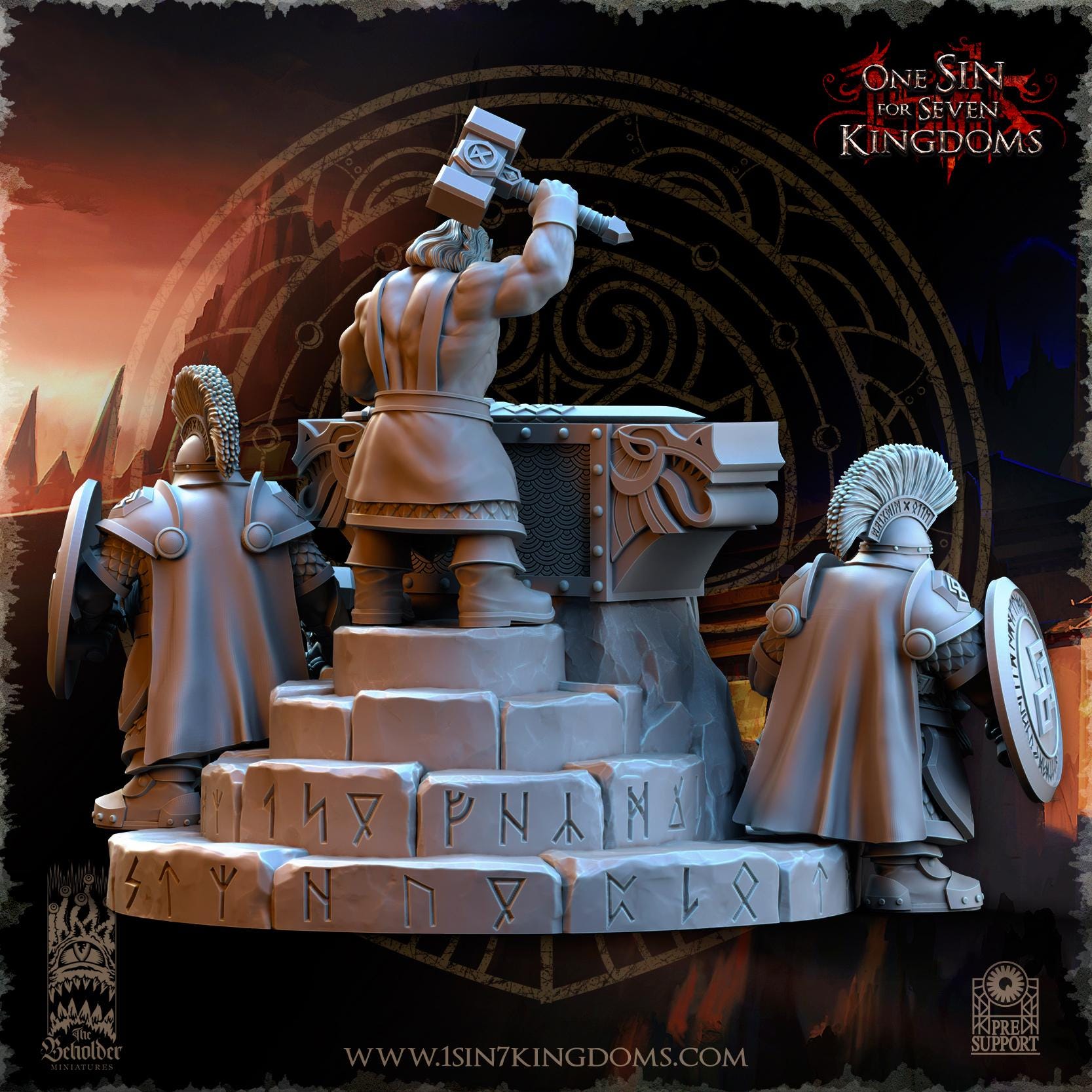 The Beholder Miniatures Dwarven Kingdoms Thunder Forge - Fantasy / D&D (Custom Order) - product image 4 of 10
