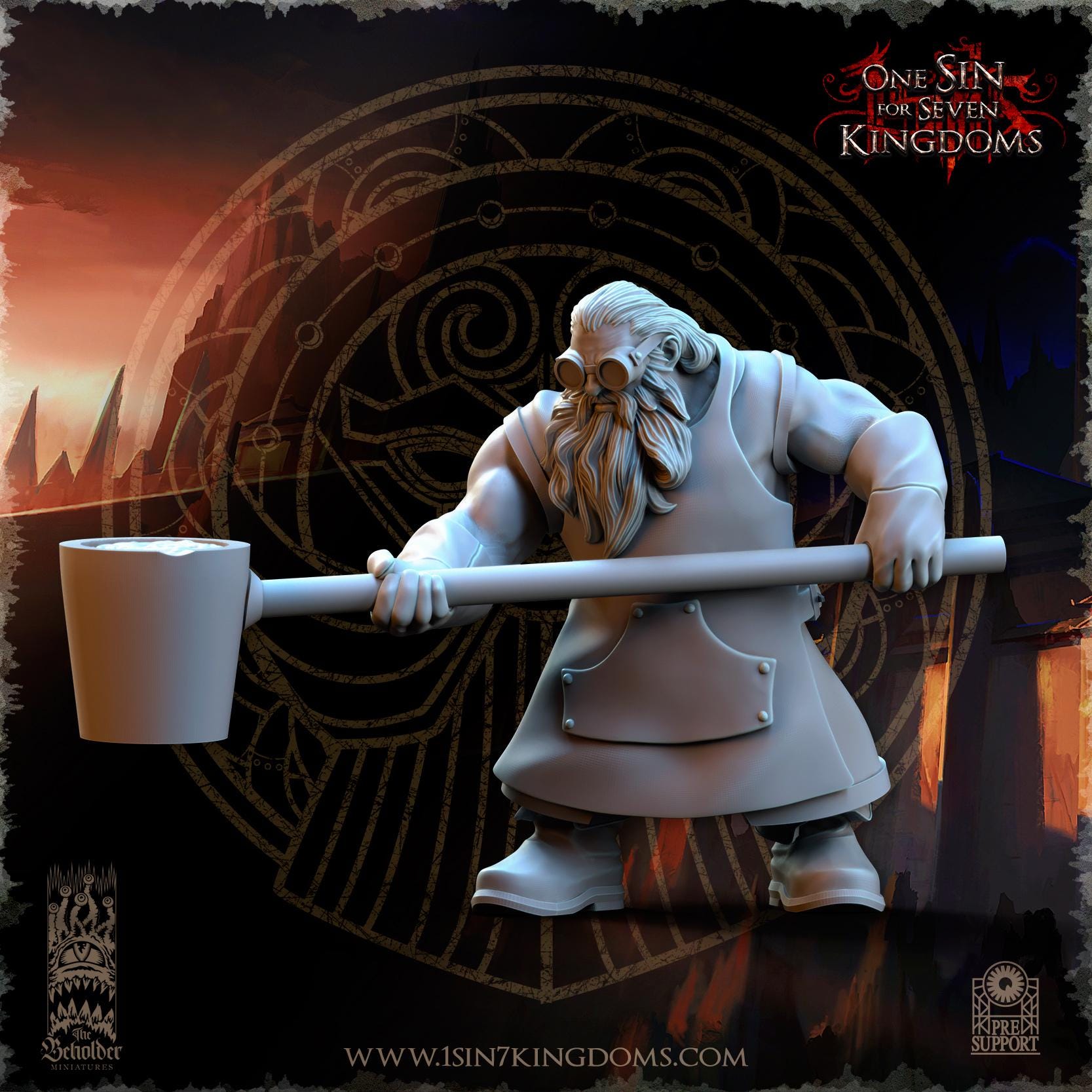 The Beholder Miniatures Dwarven Kingdoms Thunder Forge - Fantasy / D&D (Custom Order) - product image 10 of 10