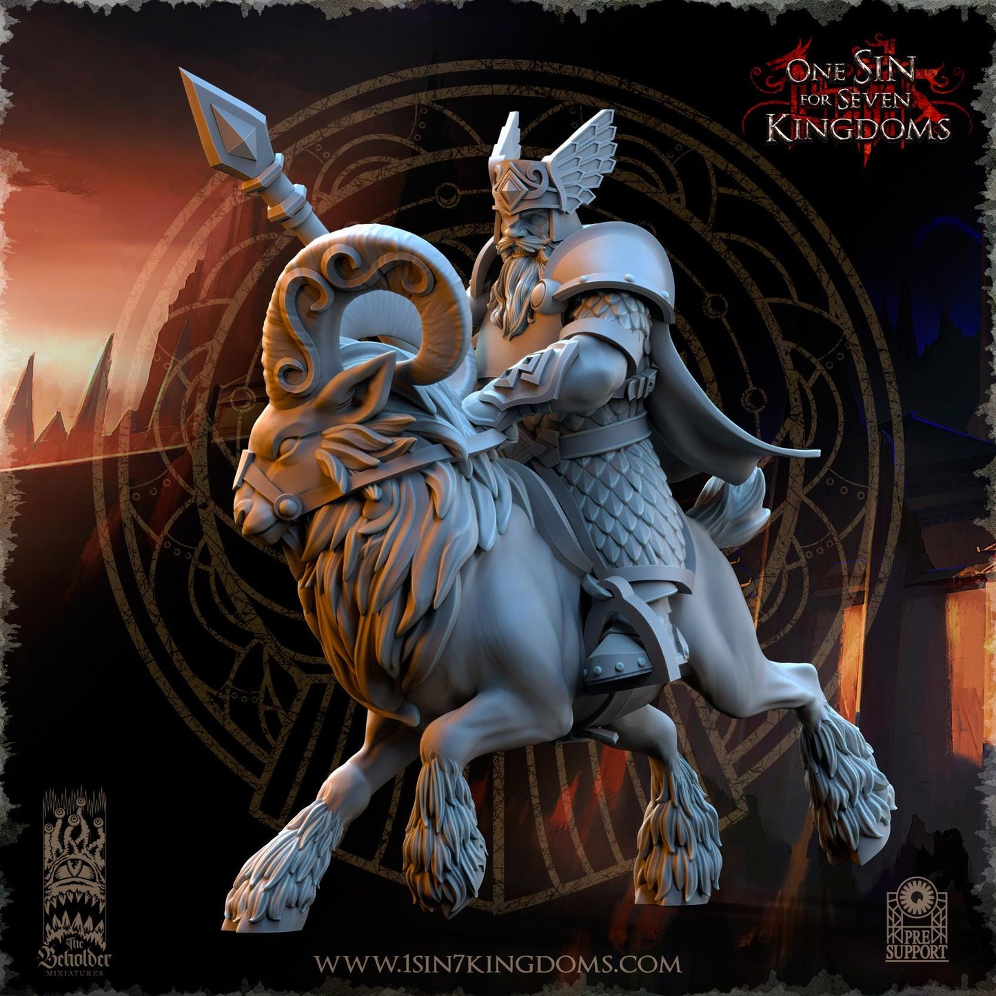 The Beholder Miniatures Dwarven Kingdoms Rammers - Fantasy / D&D (Custom Order) - product image 3 of 6