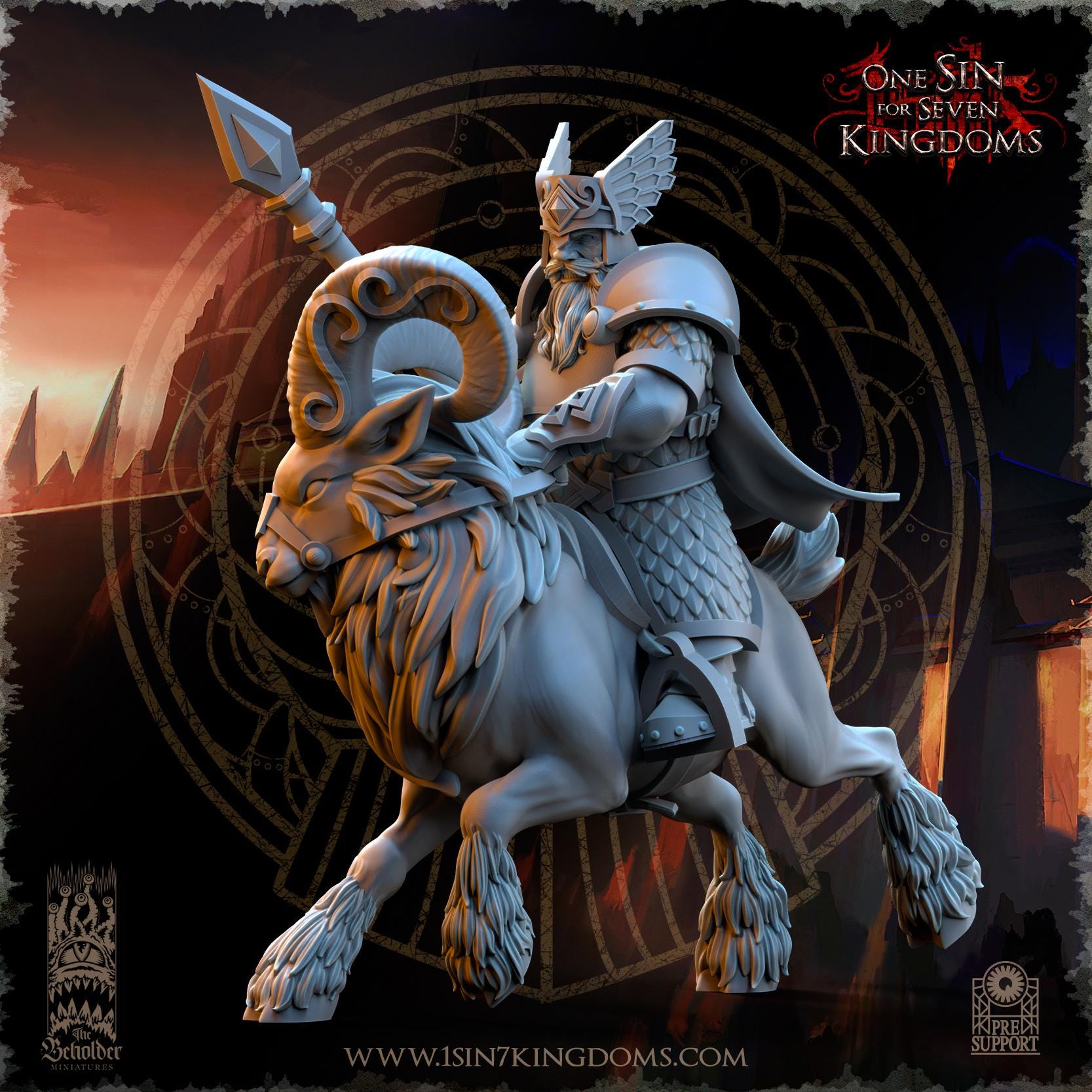 The Beholder Miniatures Dwarven Kingdoms Rammers - Fantasy / D&D (Custom Order) - product image 3 of 6