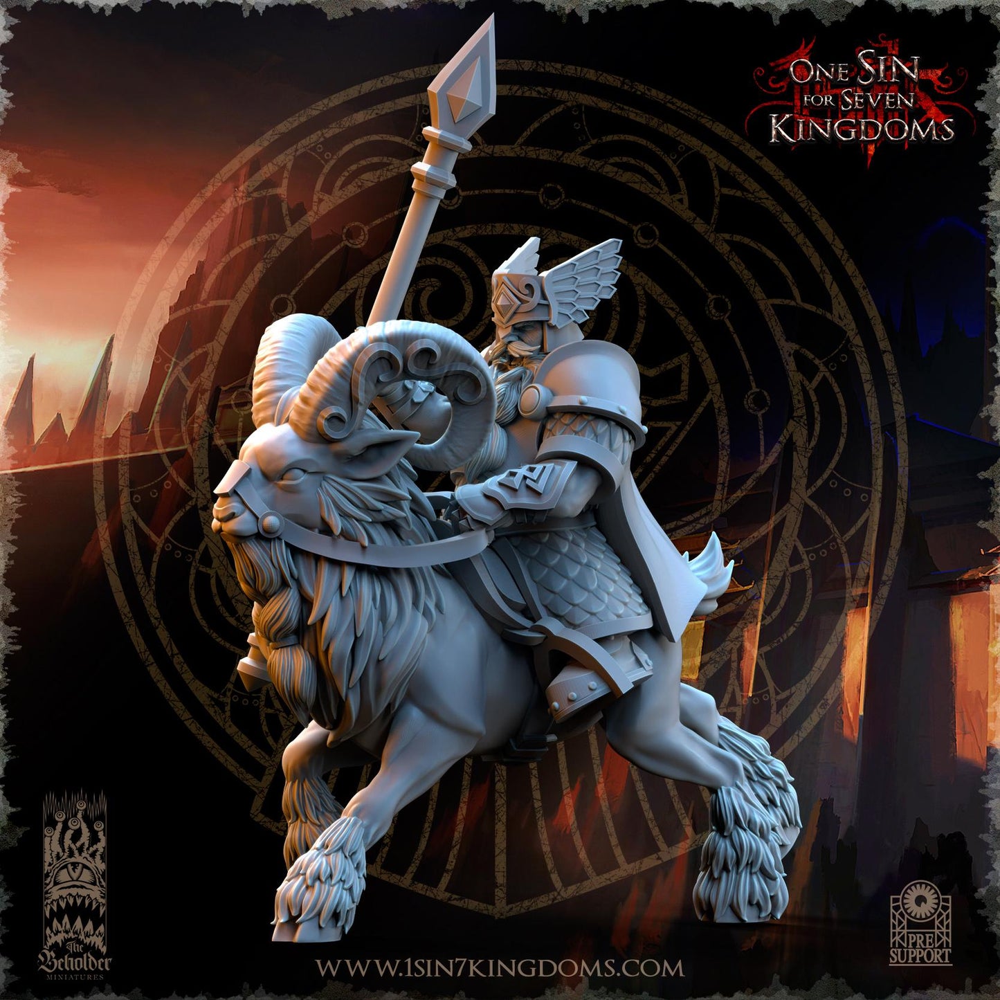 The Beholder Miniatures Dwarven Kingdoms Rammers - Fantasy / D&D (Custom Order) - product image 6 of 6