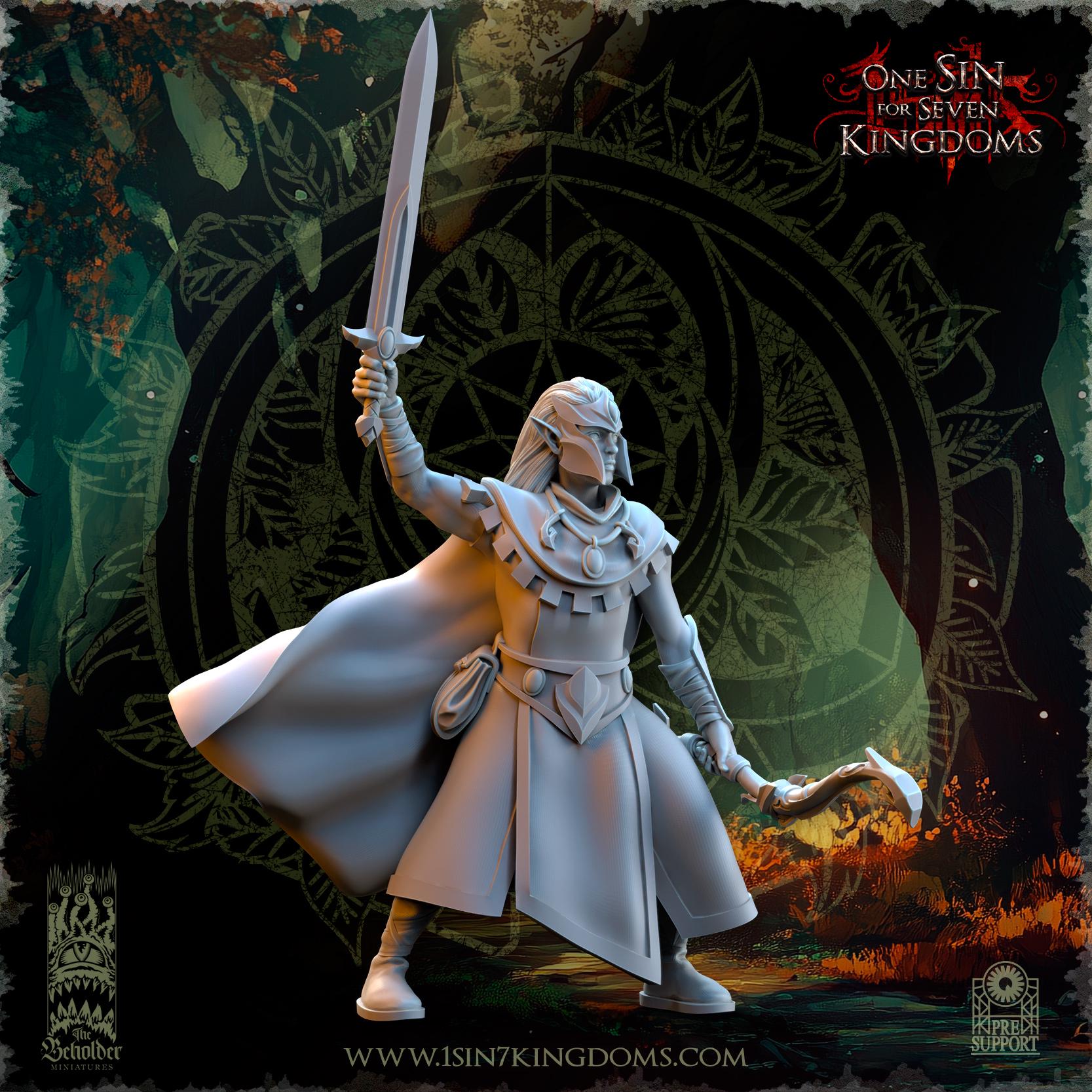 The Beholder Miniatures Evergreen Elves Rangers - Fantasy / D&D (Custom Order) - product image 5 of 7