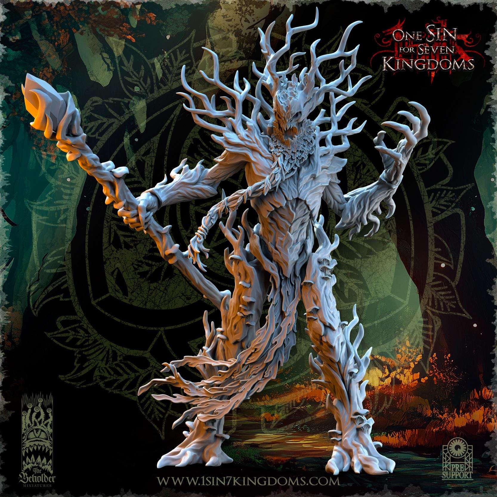 The Beholder Miniatures Ohru, Tree Shepherd - Fantasy / D&D (Custom Order) - product image 1 of 7