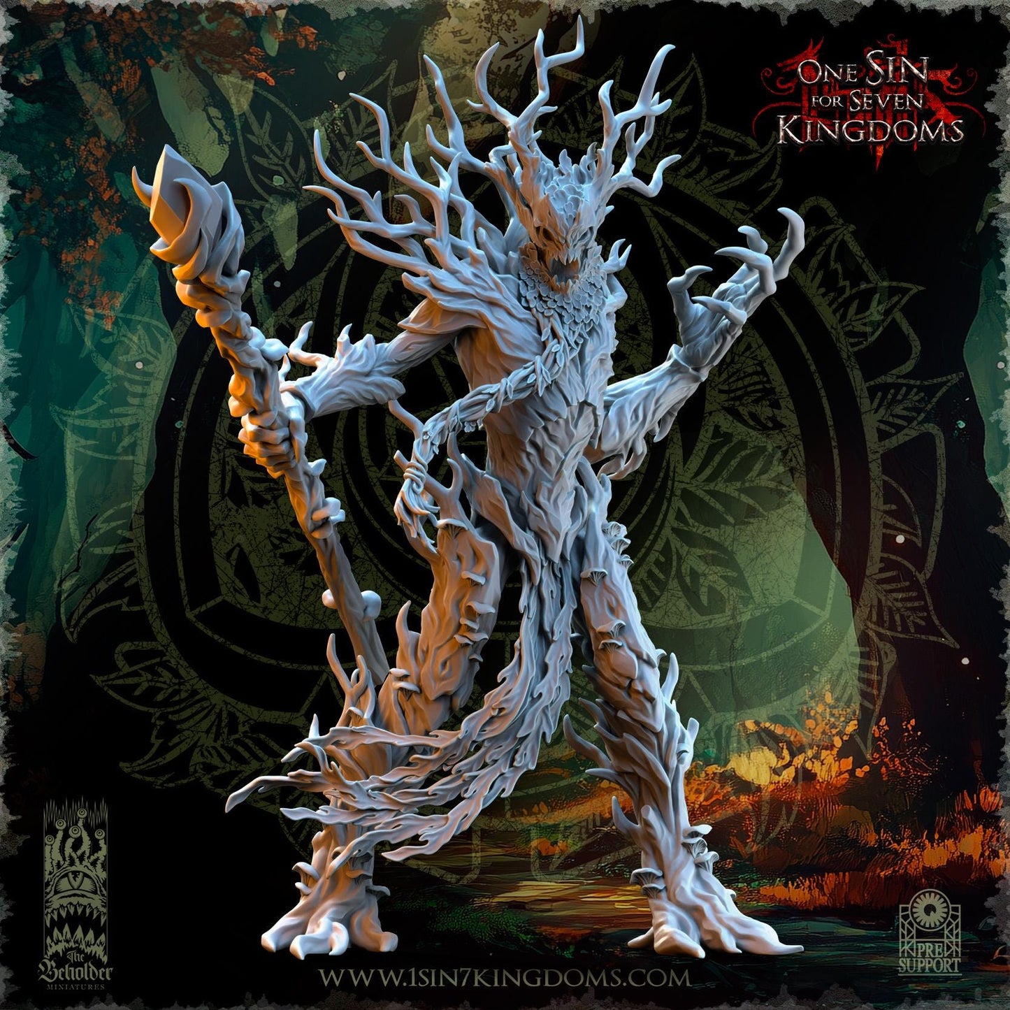 The Beholder Miniatures Ohru, Tree Shepherd - Fantasy / D&D (Custom Order) - product image 2 of 7