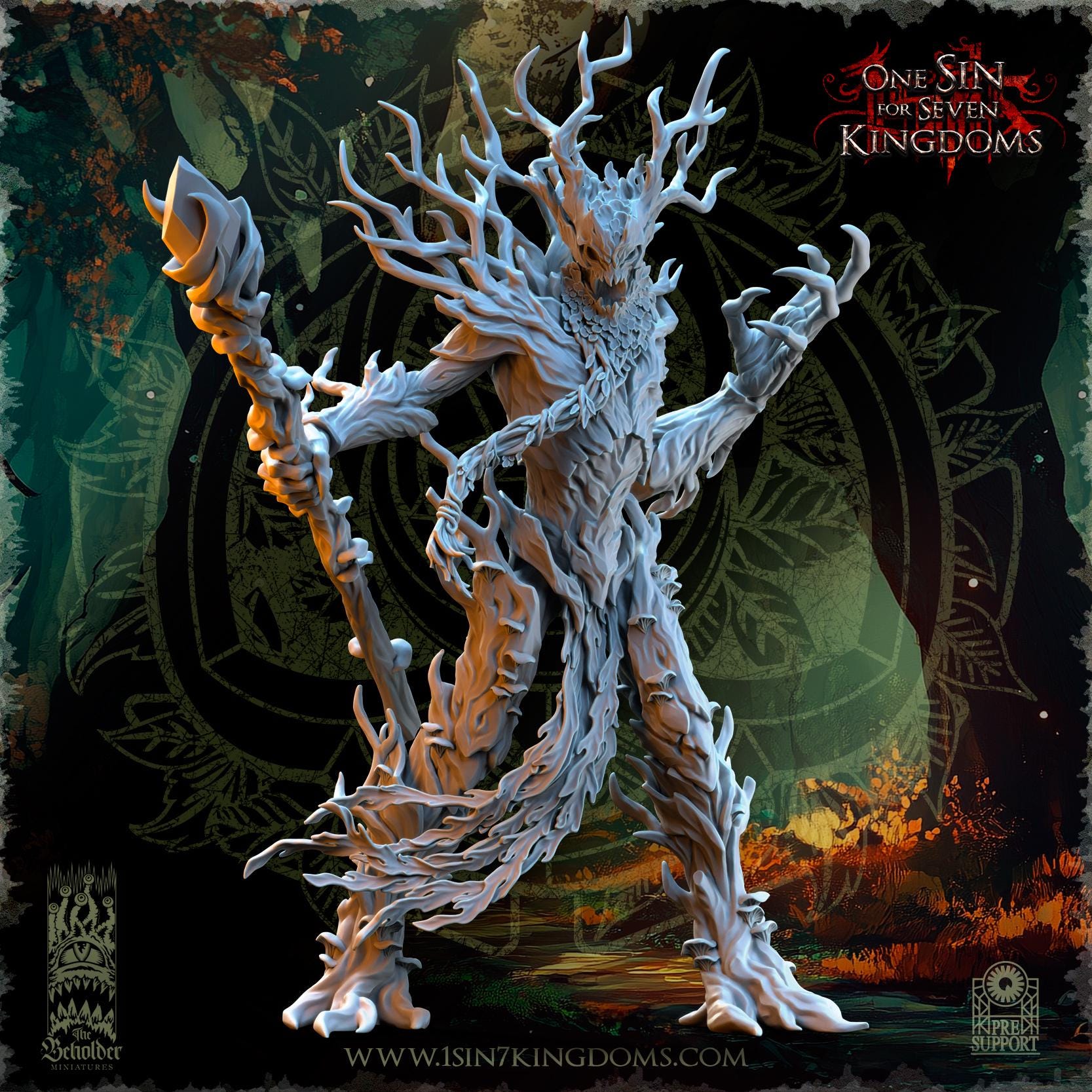 The Beholder Miniatures Ohru, Tree Shepherd - Fantasy / D&D (Custom Order) - product image 2 of 7