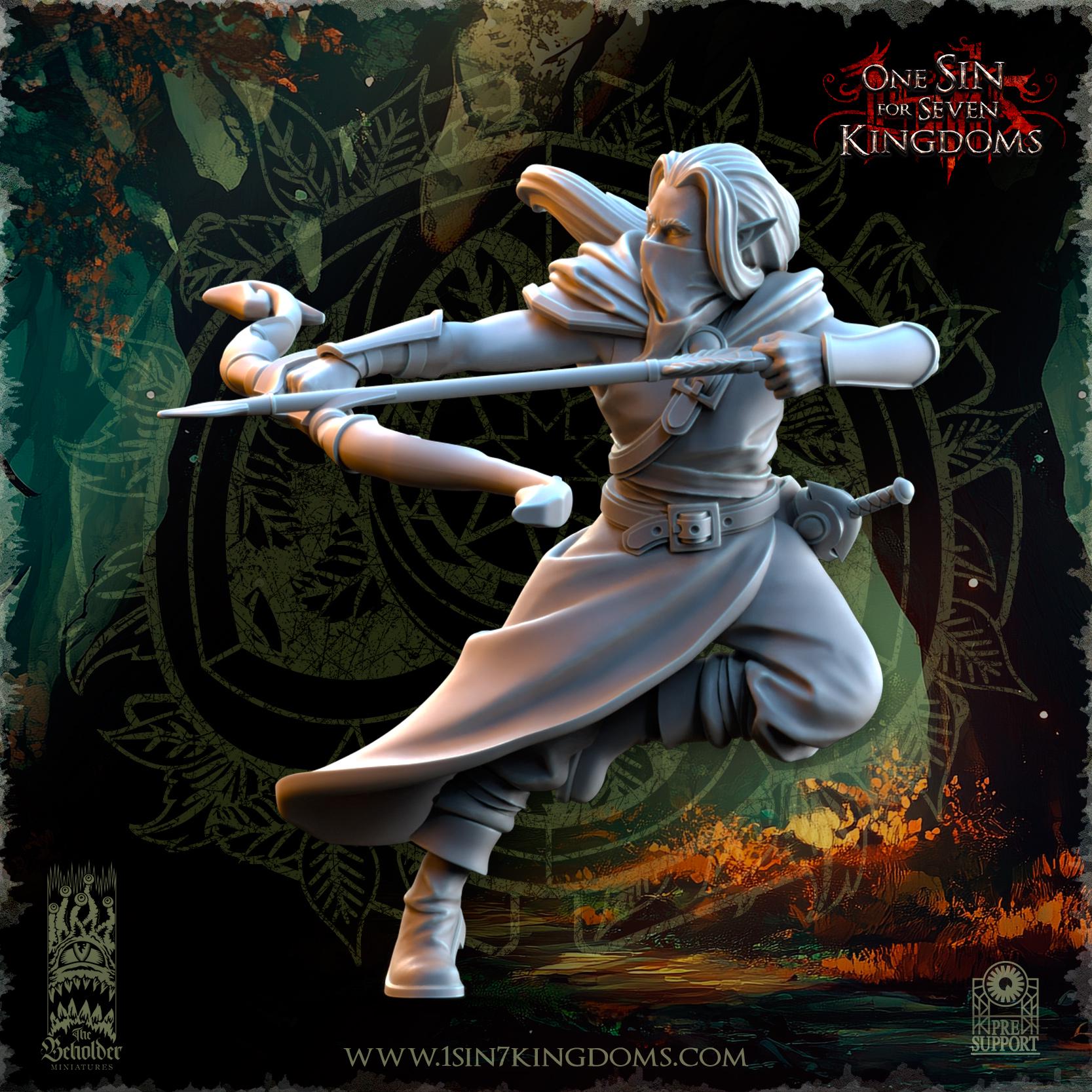 The Beholder Miniatures Evergreen Elves Shadowstalkers - Fantasy / D&D (Custom Order) - product image 6 of 6