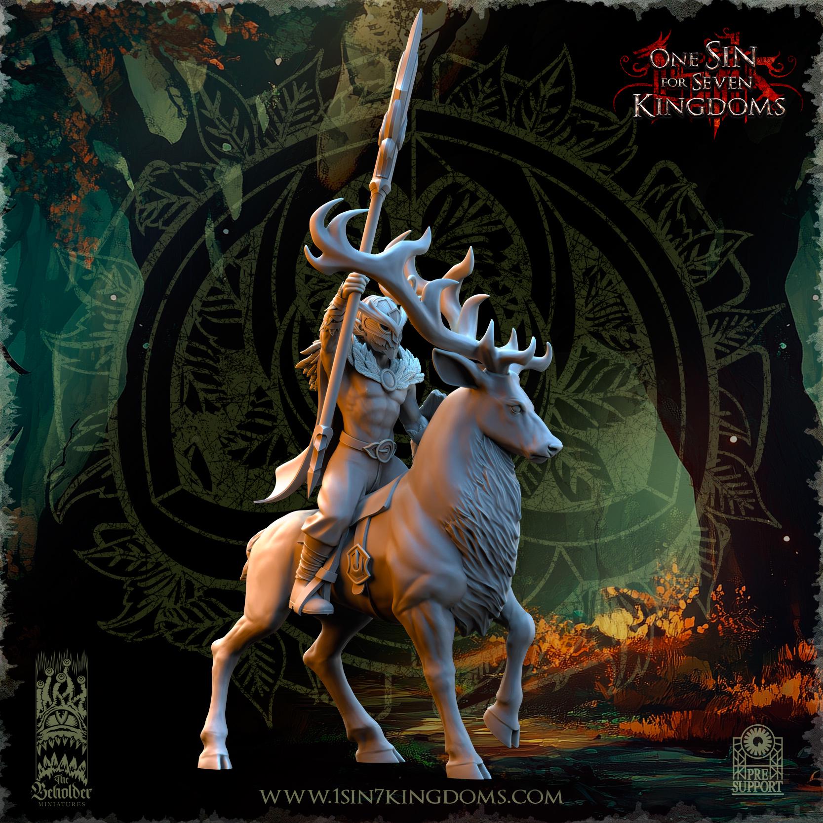 The Beholder Miniatures Evergreen Elves Deepwood Riders - Fantasy / D&D (Custom Order) - product image 5 of 16