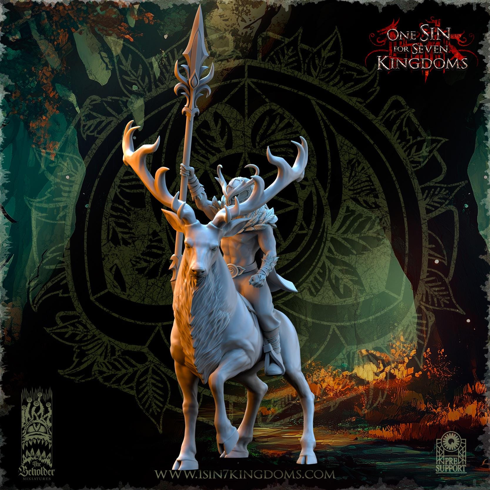 The Beholder Miniatures Evergreen Elves Deepwood Riders - Fantasy / D&D (Custom Order) - product image 10 of 16