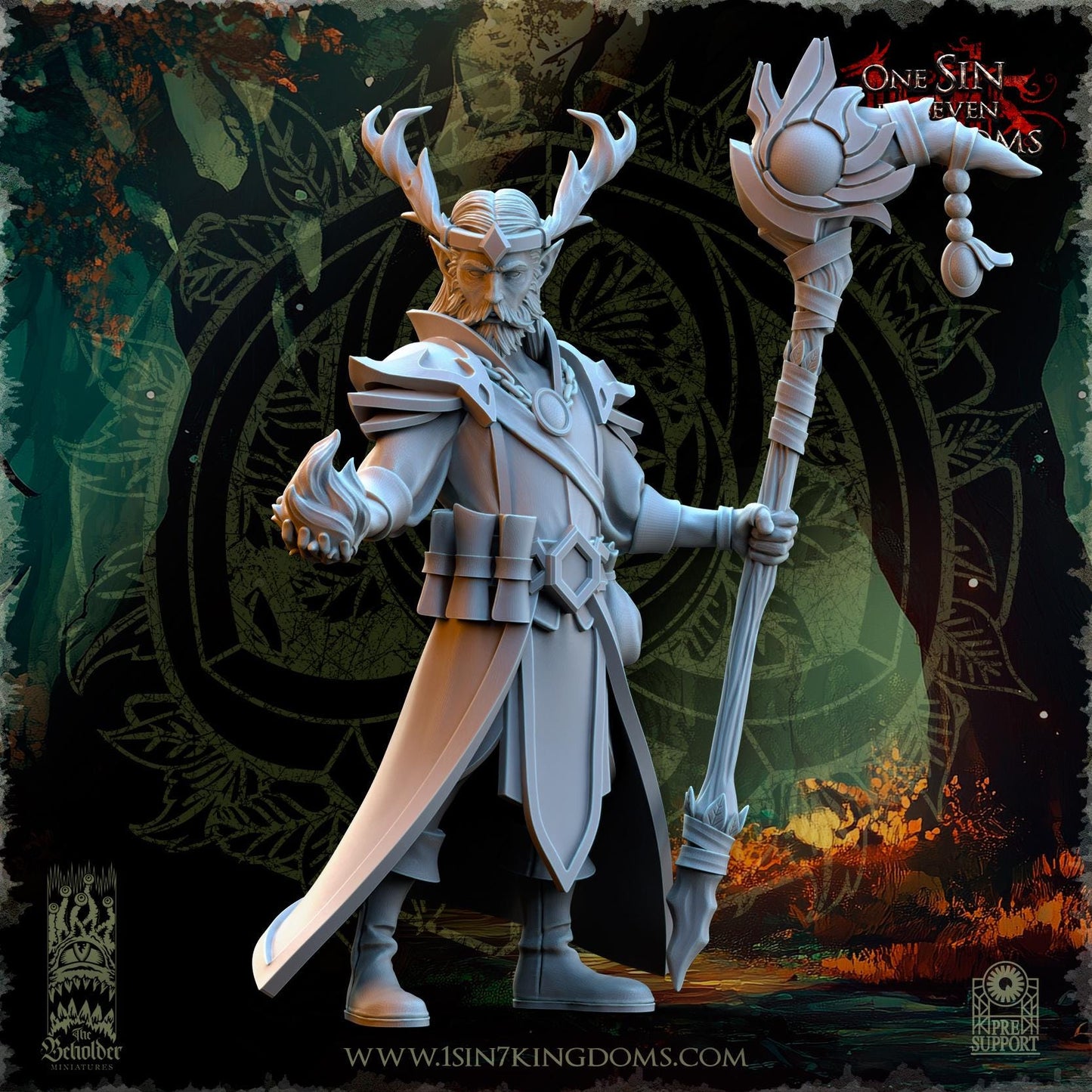 The Beholder Miniatures Findlas, Keeper of the Woods - Fantasy / D&D (Custom Order) - product image 1 of 4