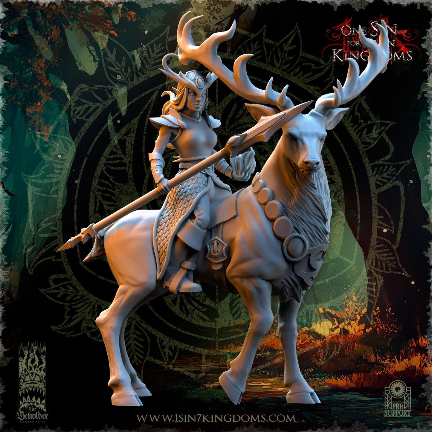 The Beholder Miniatures Evergreen Elves Deepwood Maidens - Fantasy / D&D (Custom Order) - product image 4 of 12