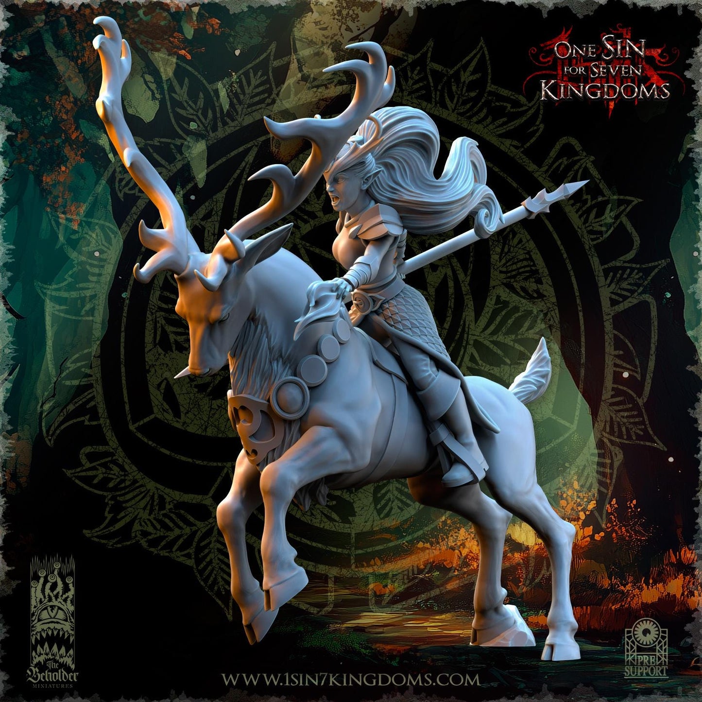 The Beholder Miniatures Evergreen Elves Deepwood Maidens - Fantasy / D&D (Custom Order) - product image 5 of 12
