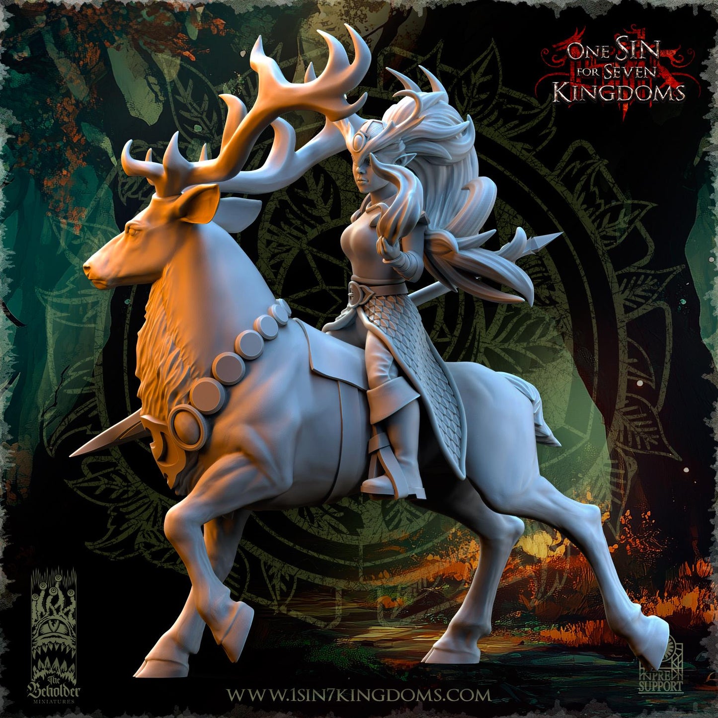 The Beholder Miniatures Evergreen Elves Deepwood Maidens - Fantasy / D&D (Custom Order) - product image 6 of 12