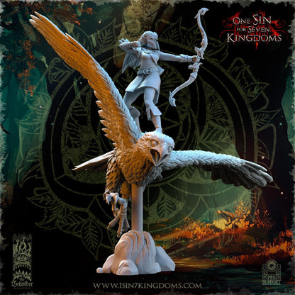The Beholder Miniatures Evergreen Elves Hawk Hunters - Fantasy / D&D (Custom Order) - product image 3 of 4