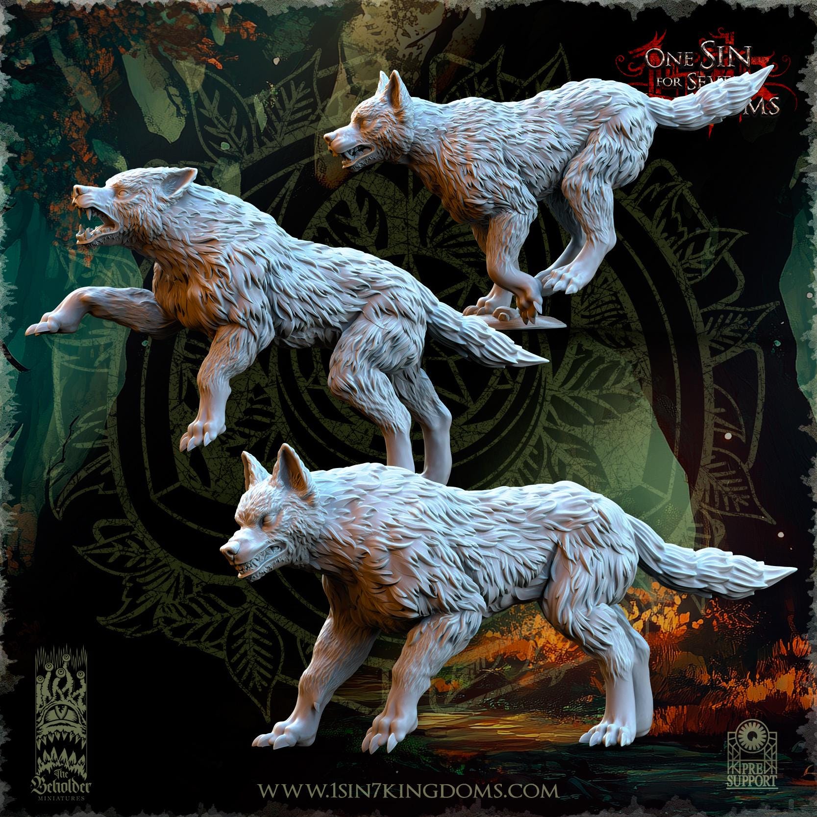 The Beholder Miniatures Evergreen Elves Beastmasters - Fantasy / D&D (Custom Order) - product image 6 of 8