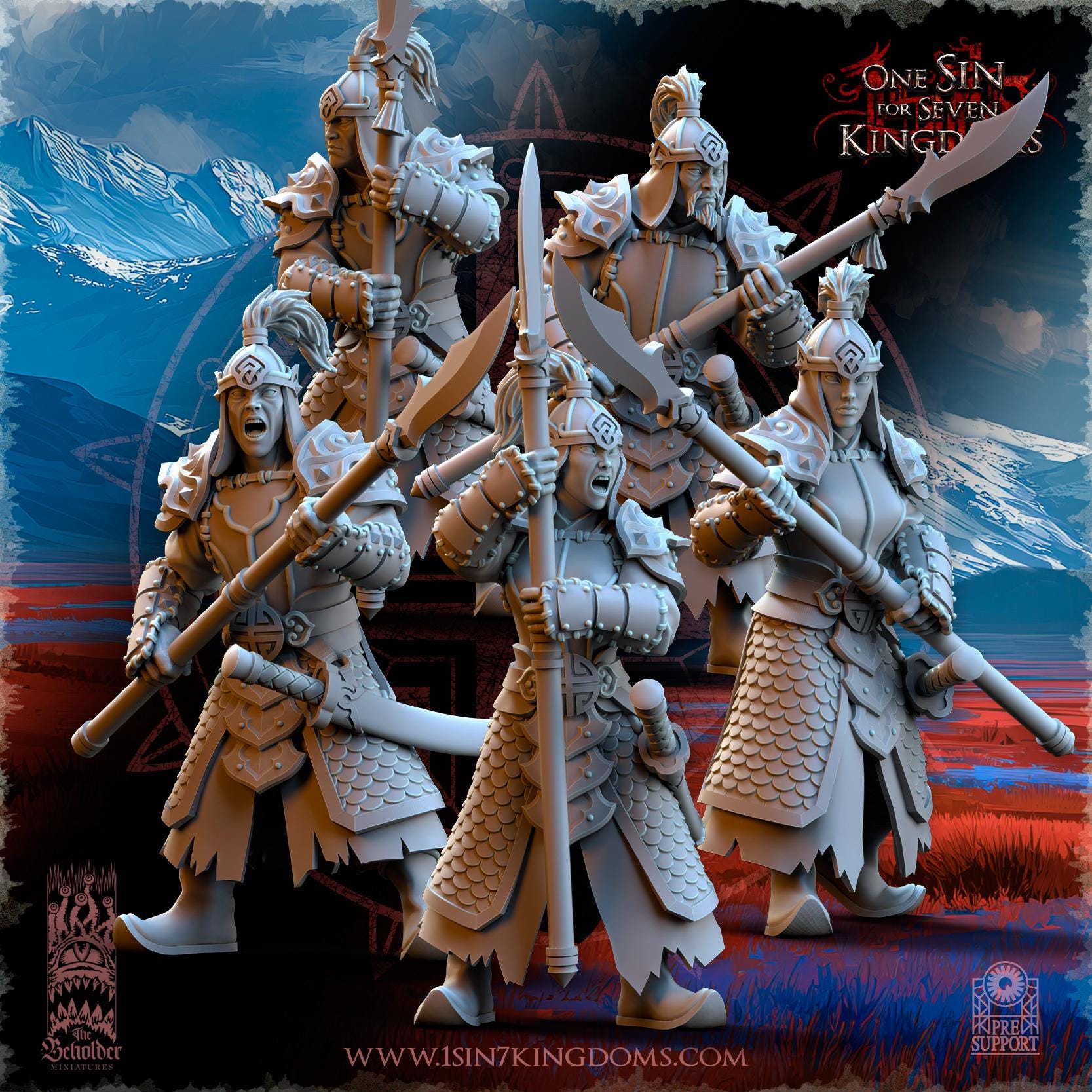 The Beholder Miniatures Astarii Dynasty Warriors - Fantasy / D&D (Custom Order) - product image 2 of 8