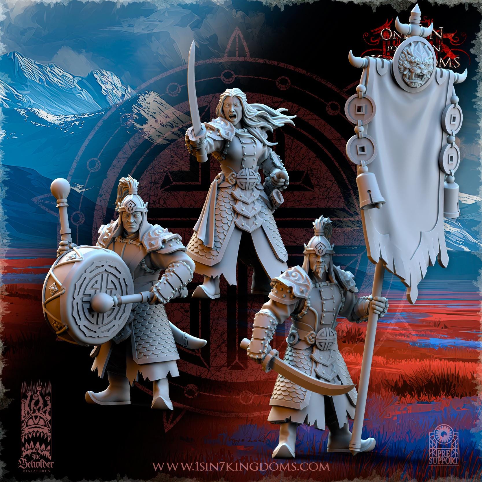 The Beholder Miniatures Astarii Dynasty Warriors - Fantasy / D&D (Custom Order) - product image 5 of 8