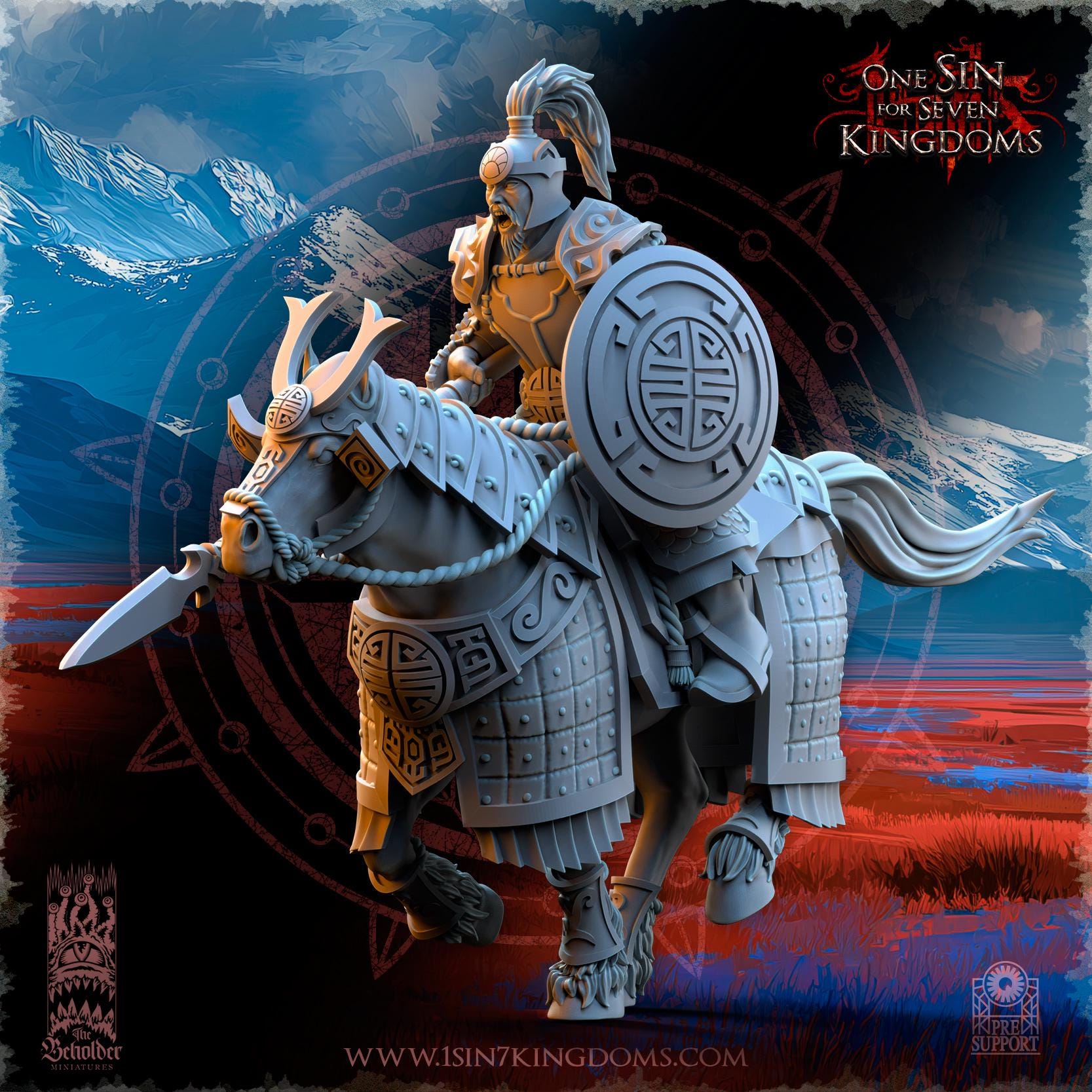 The Beholder Miniatures Astarii Dynasty Riders - Fantasy / D&D (Custom Order) - product image 2 of 6