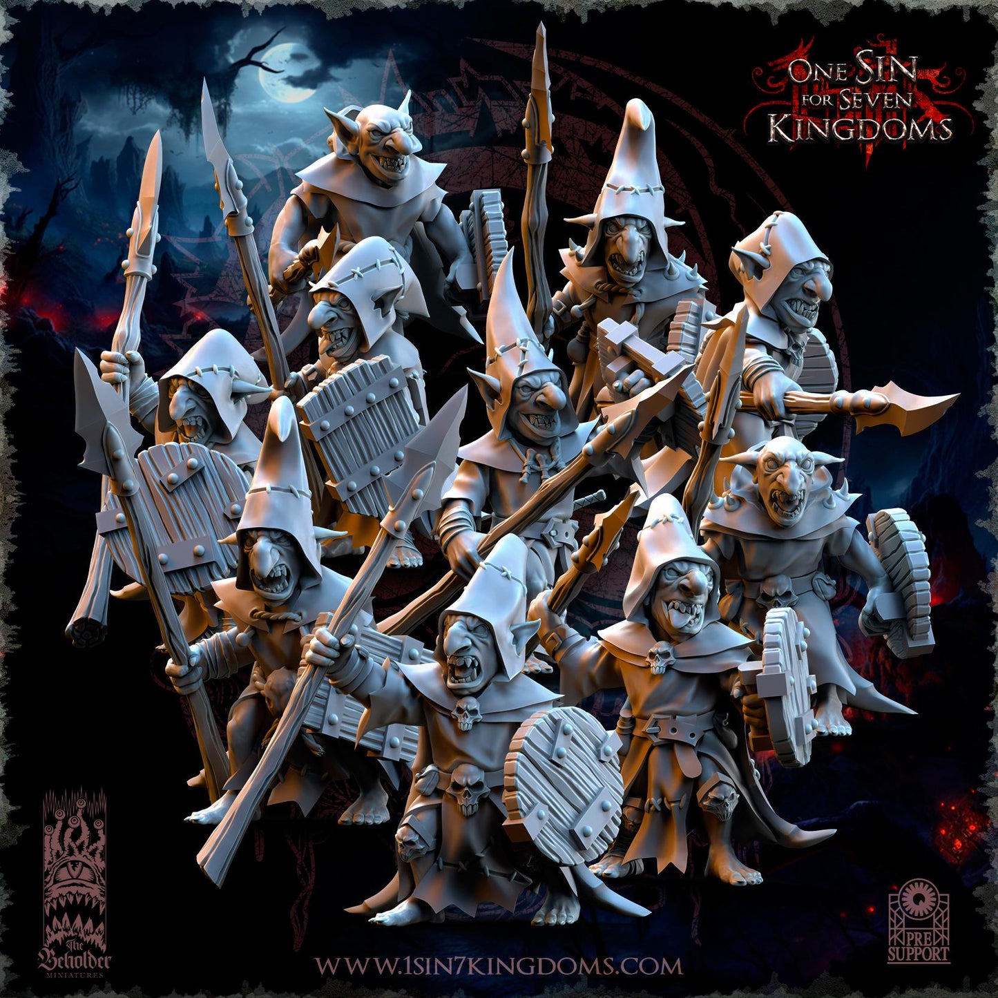 The Beholder Miniatures The Black Horde Goblins Warriors - Fantasy / D&D (Custom Order) - product image 2 of 8