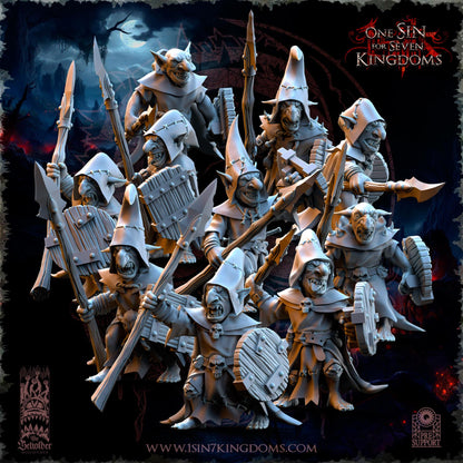 The Beholder Miniatures The Black Horde Goblins Warriors - Fantasy / D&D (Custom Order) - product image 2 of 8