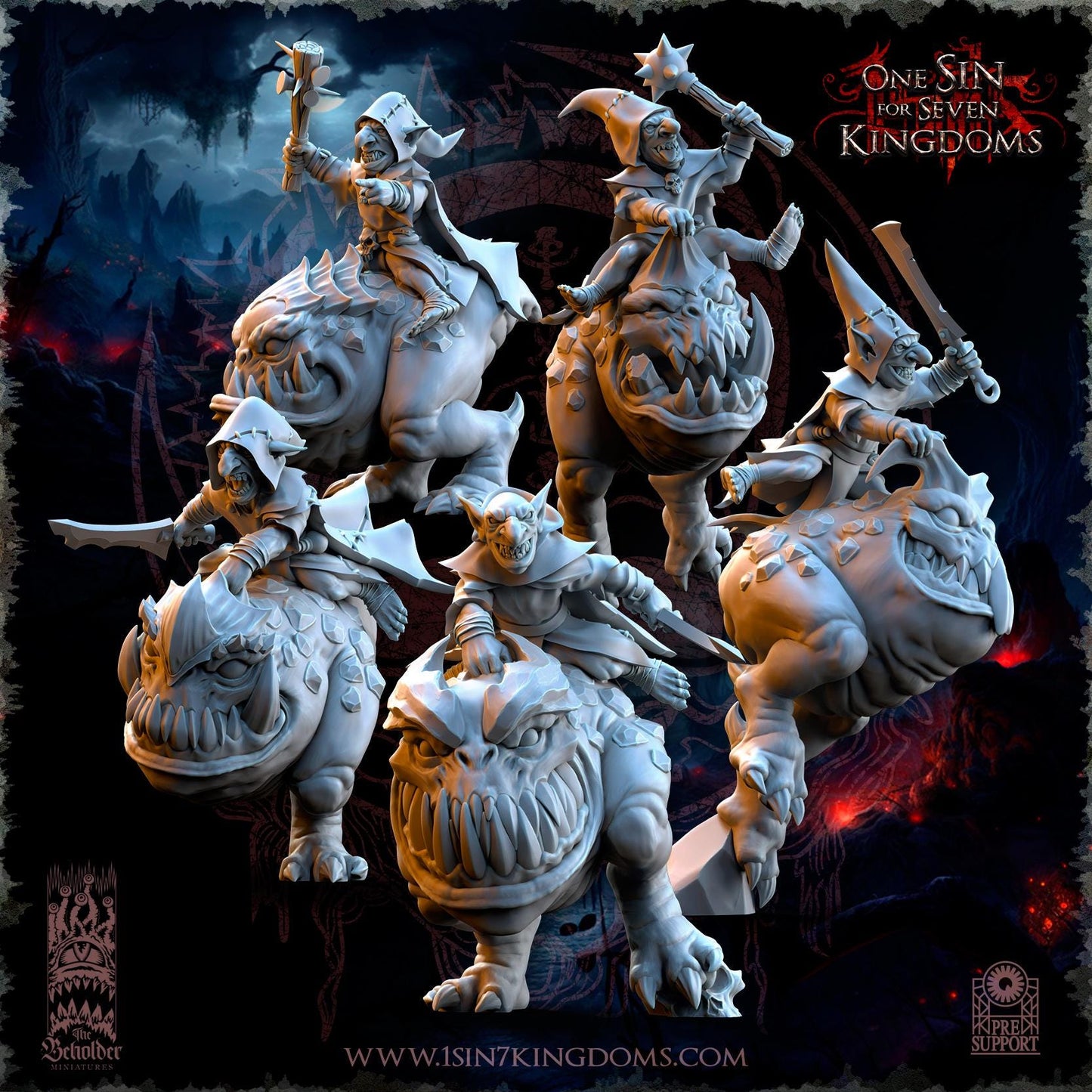 The Beholder Miniatures The Black Horde Kavehorror Hoppers - Fantasy / D&D (Custom Order) - product image 1 of 6