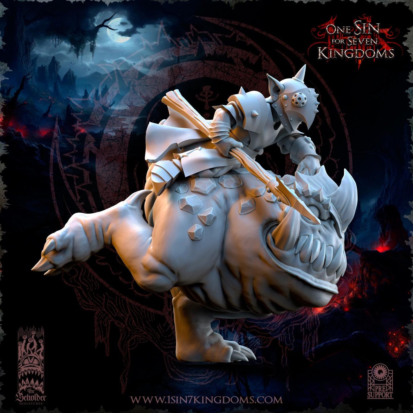 The Beholder Miniatures The Black Horde Kavehorror Knights - Fantasy / D&D (Custom Order) - product image 2 of 6