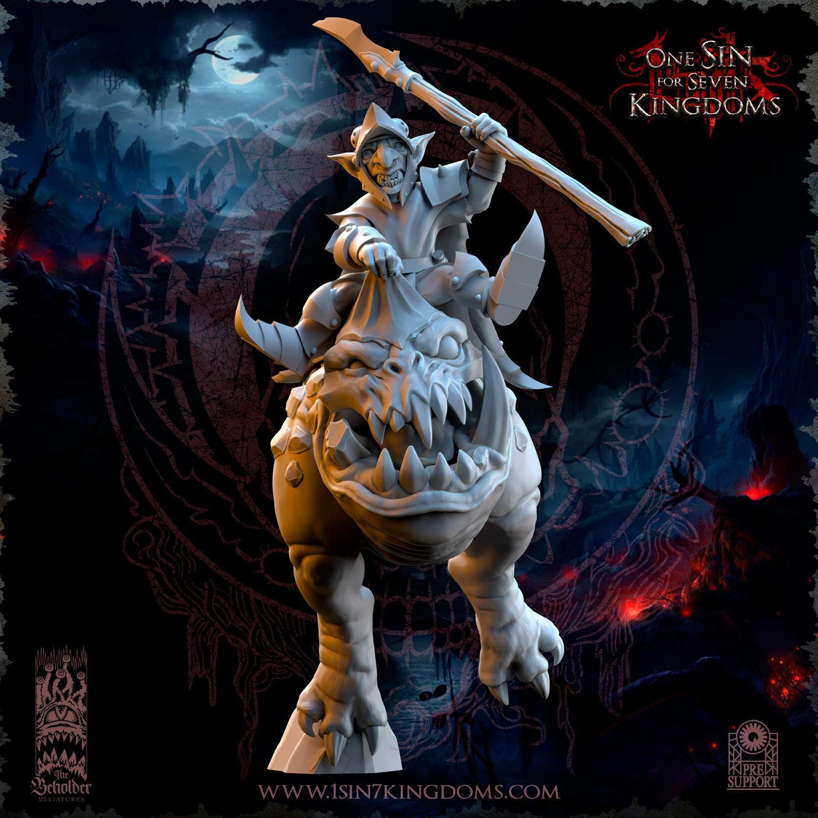 The Beholder Miniatures The Black Horde Kavehorror Knights - Fantasy / D&D (Custom Order) - product image 4 of 6