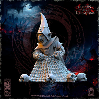 The Beholder Miniatures The Black Horde Goblins Skull Net Throwers - Fantasy / D&D (Custom Order) - product image 2 of 4