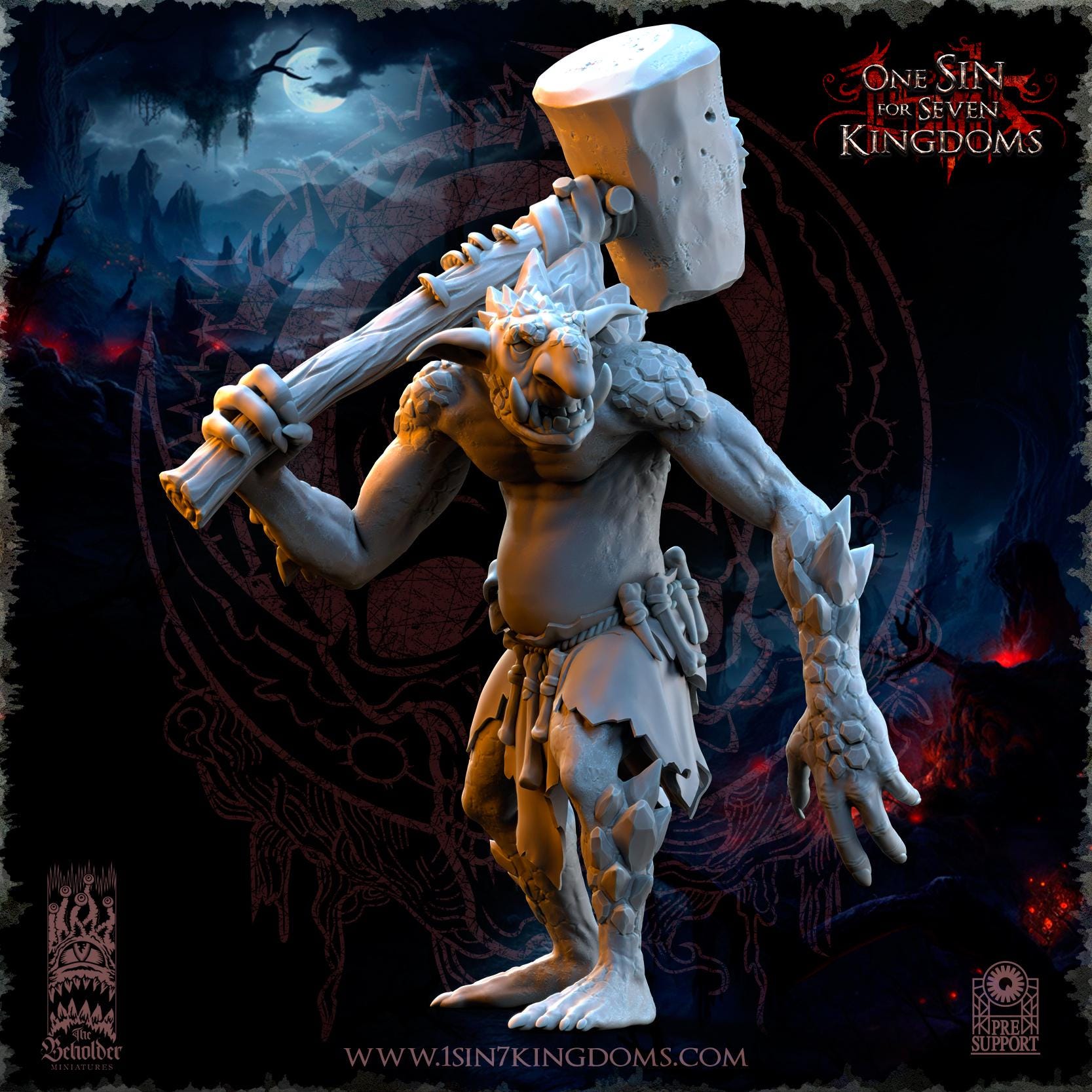 The Beholder Miniatures Rock Trolls - Fantasy / D&D (Custom Order) - product image 4 of 6