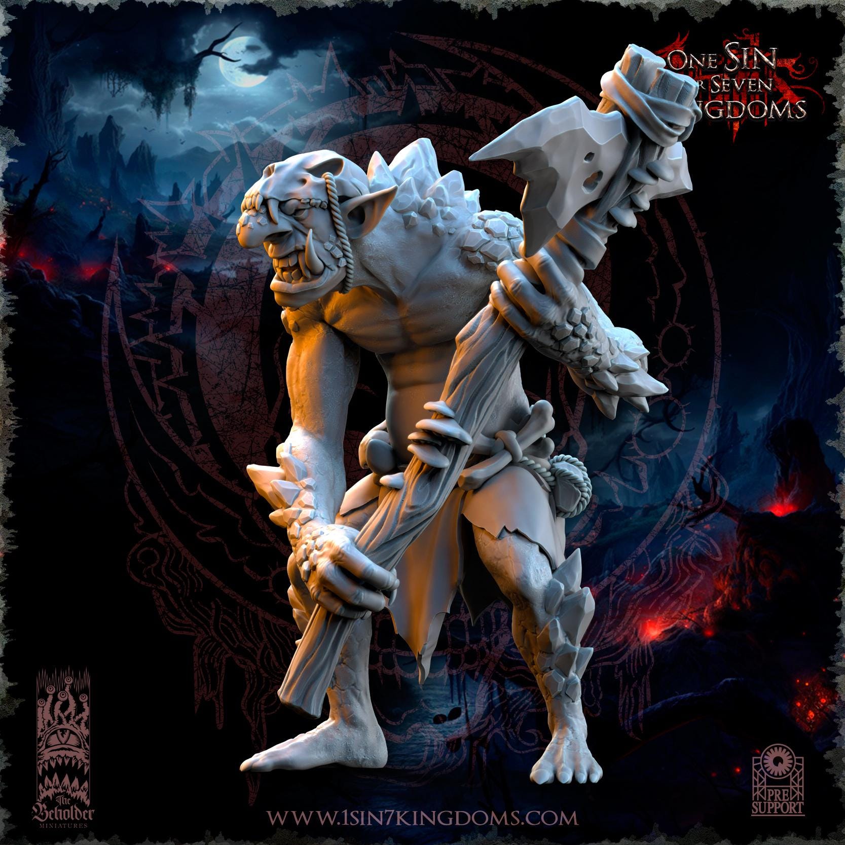 The Beholder Miniatures Rock Trolls - Fantasy / D&D (Custom Order) - product image 6 of 6