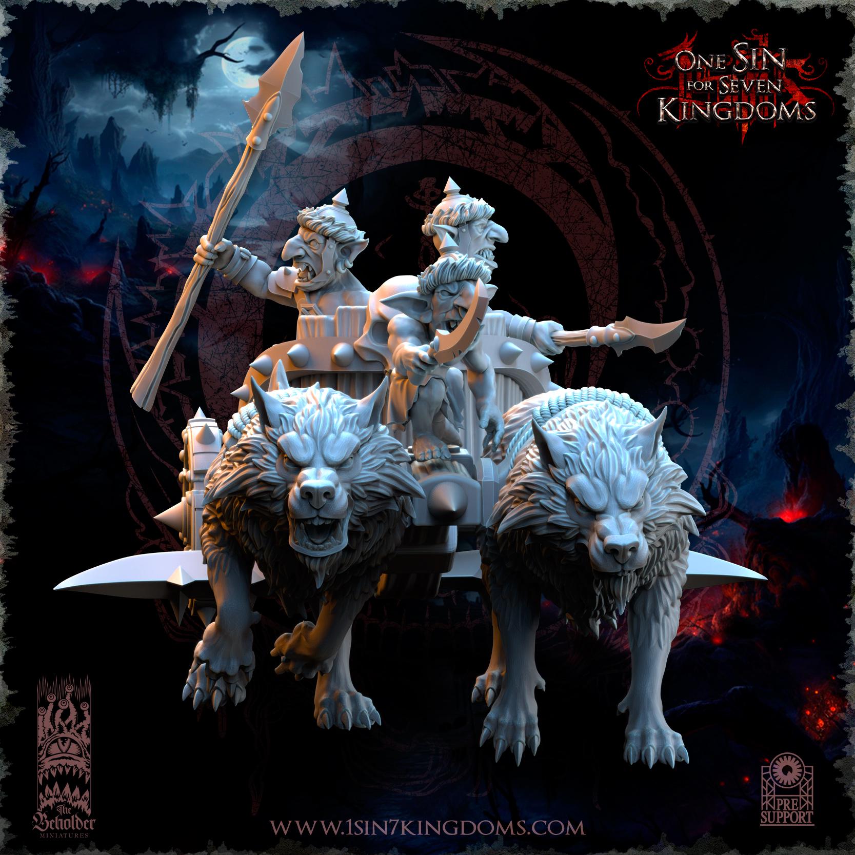 The Beholder Miniatures The Black Horde Goblins War Chariots - Fantasy / D&D (Custom Order) - product image 3 of 6