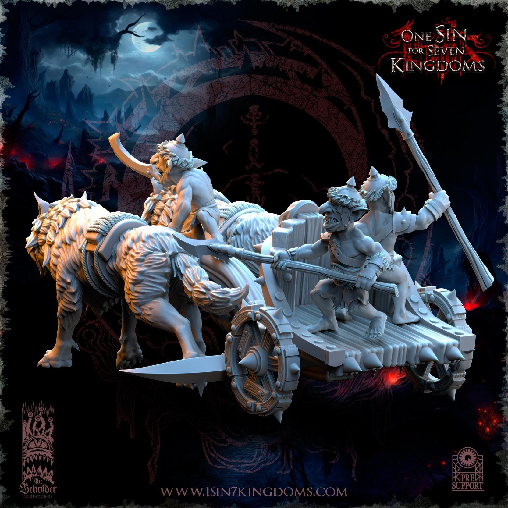 The Beholder Miniatures The Black Horde Goblins War Chariots - Fantasy / D&D (Custom Order) - product image 5 of 6
