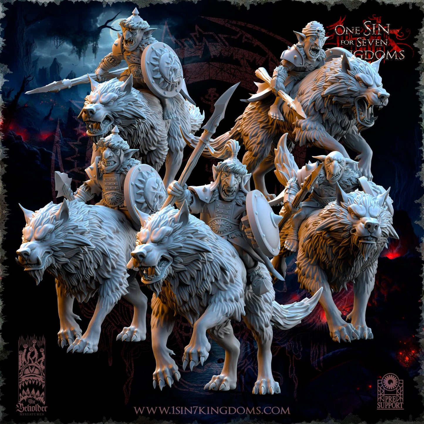 The Beholder Miniatures The Black Horde Goblins Desert Riders - Fantasy / D&D (Custom Order) - product image 1 of 11