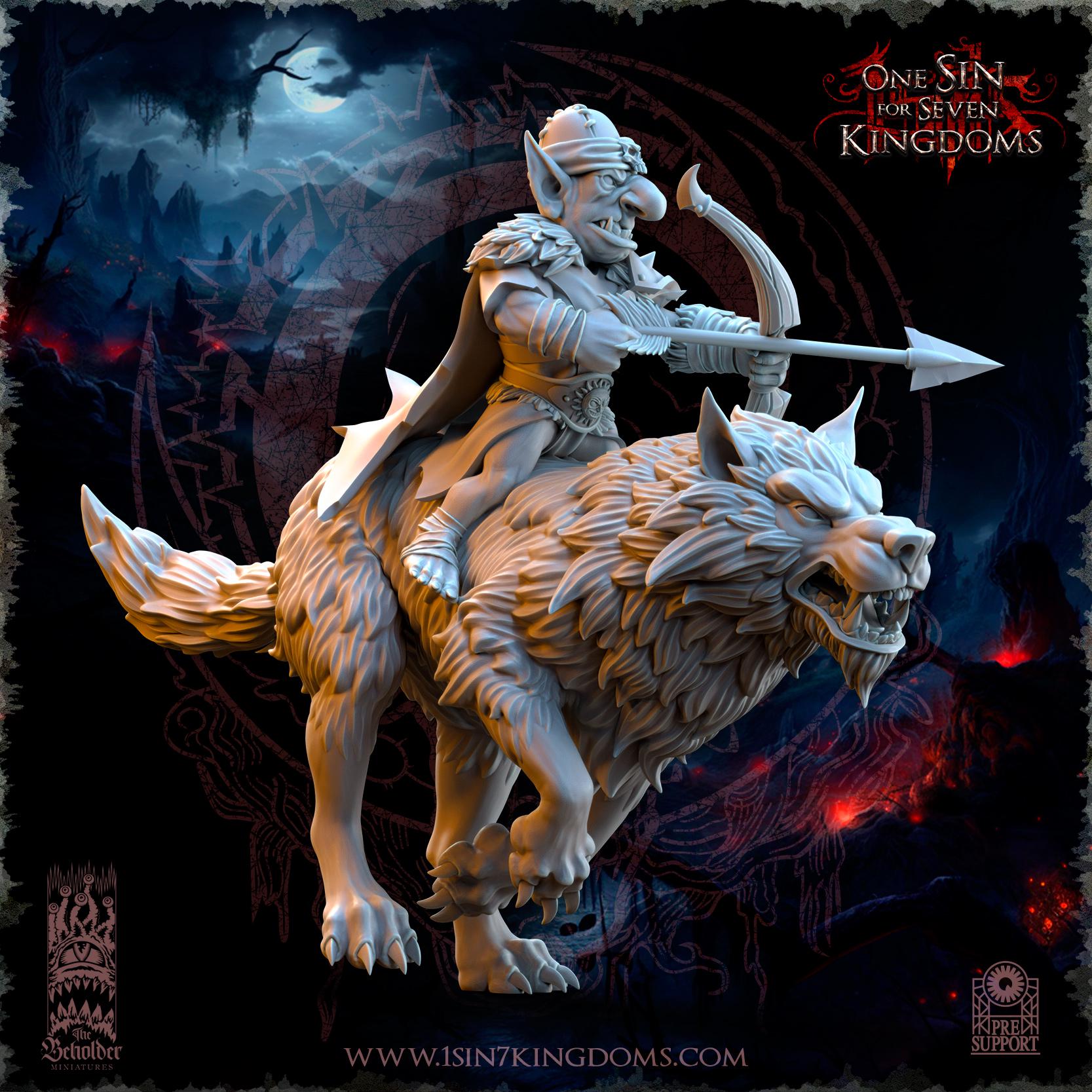 The Beholder Miniatures The Black Horde Goblins Desert Riders Archers - Fantasy / D&D (Custom Order) - product image 5 of 6