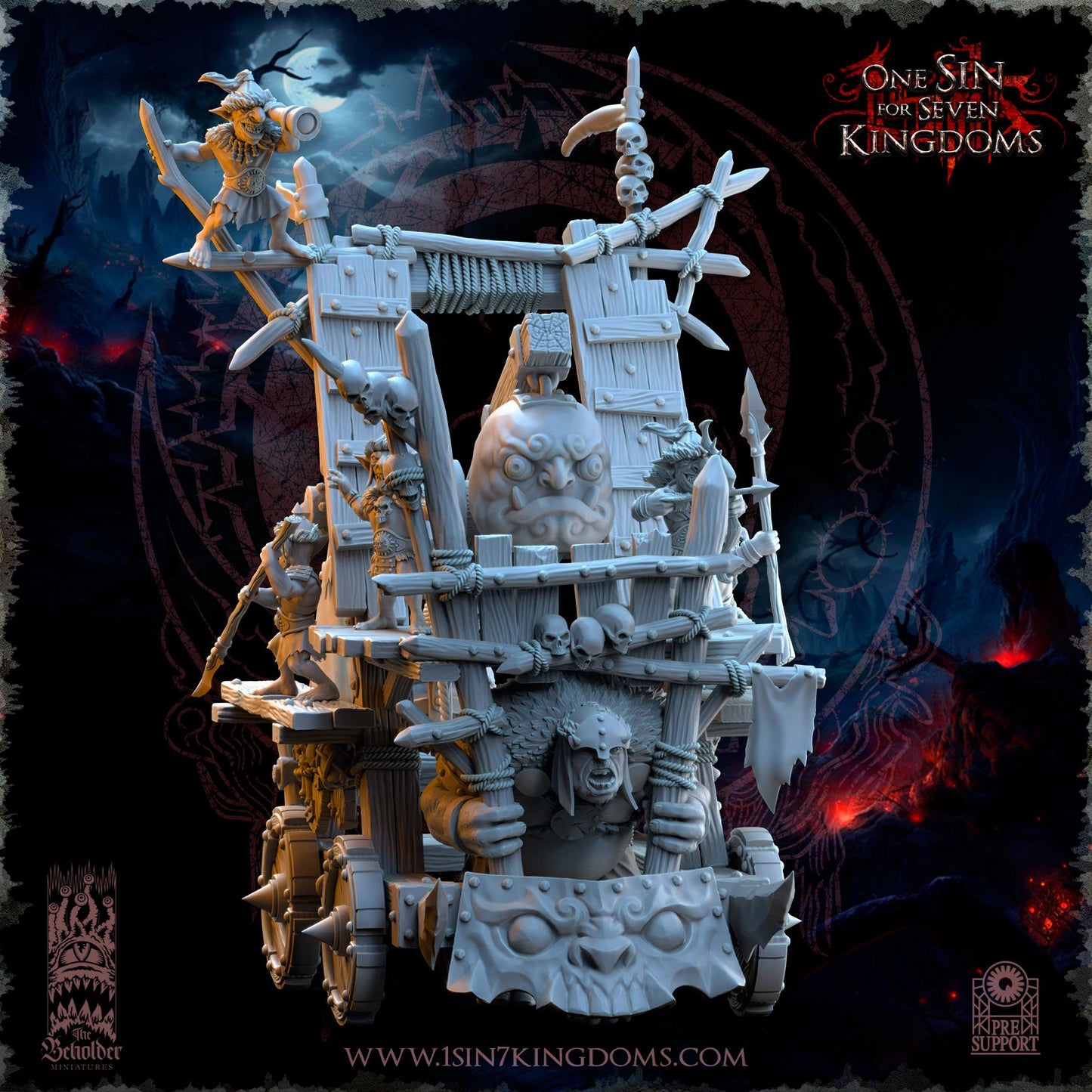 The Beholder Miniatures The Black Horde Goblins Catapult - Fantasy / D&D (Custom Order) - product image 2 of 10