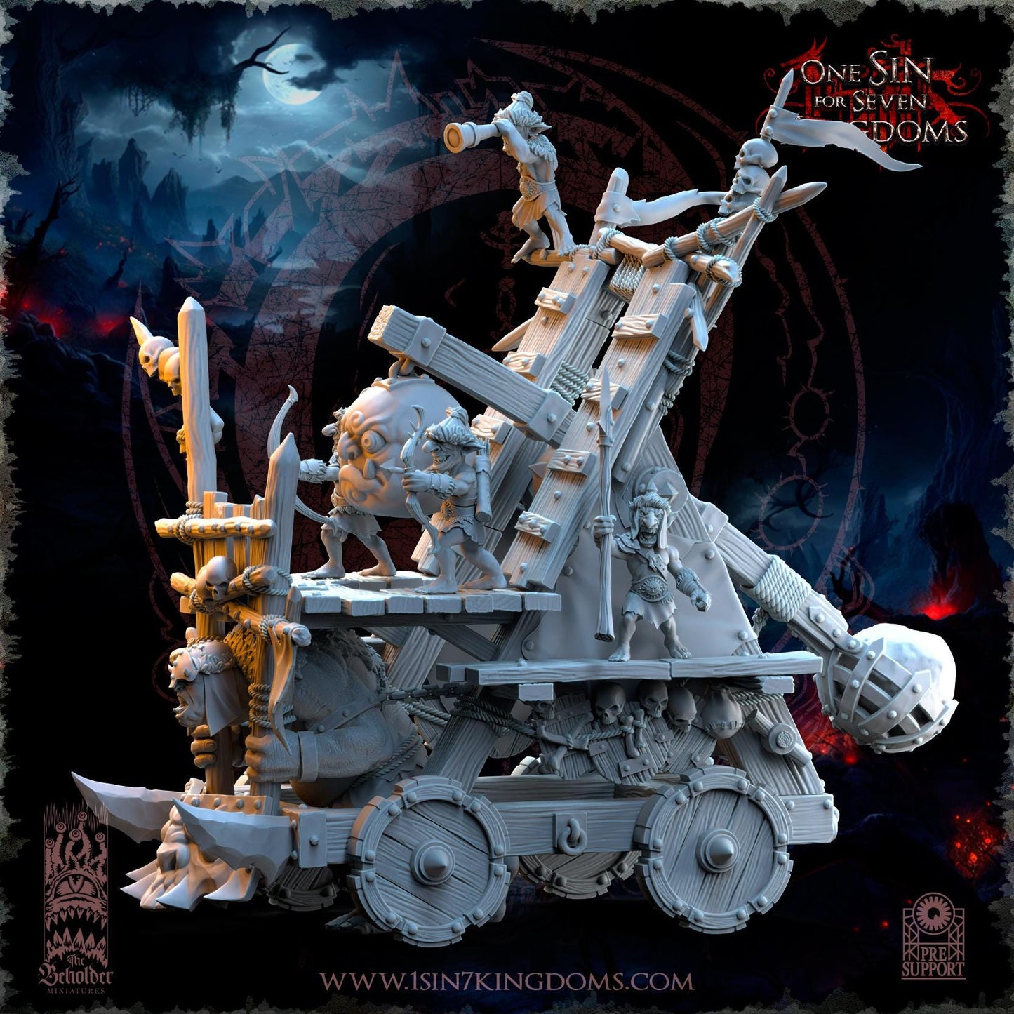 The Beholder Miniatures The Black Horde Goblins Catapult - Fantasy / D&D (Custom Order) - product image 4 of 10
