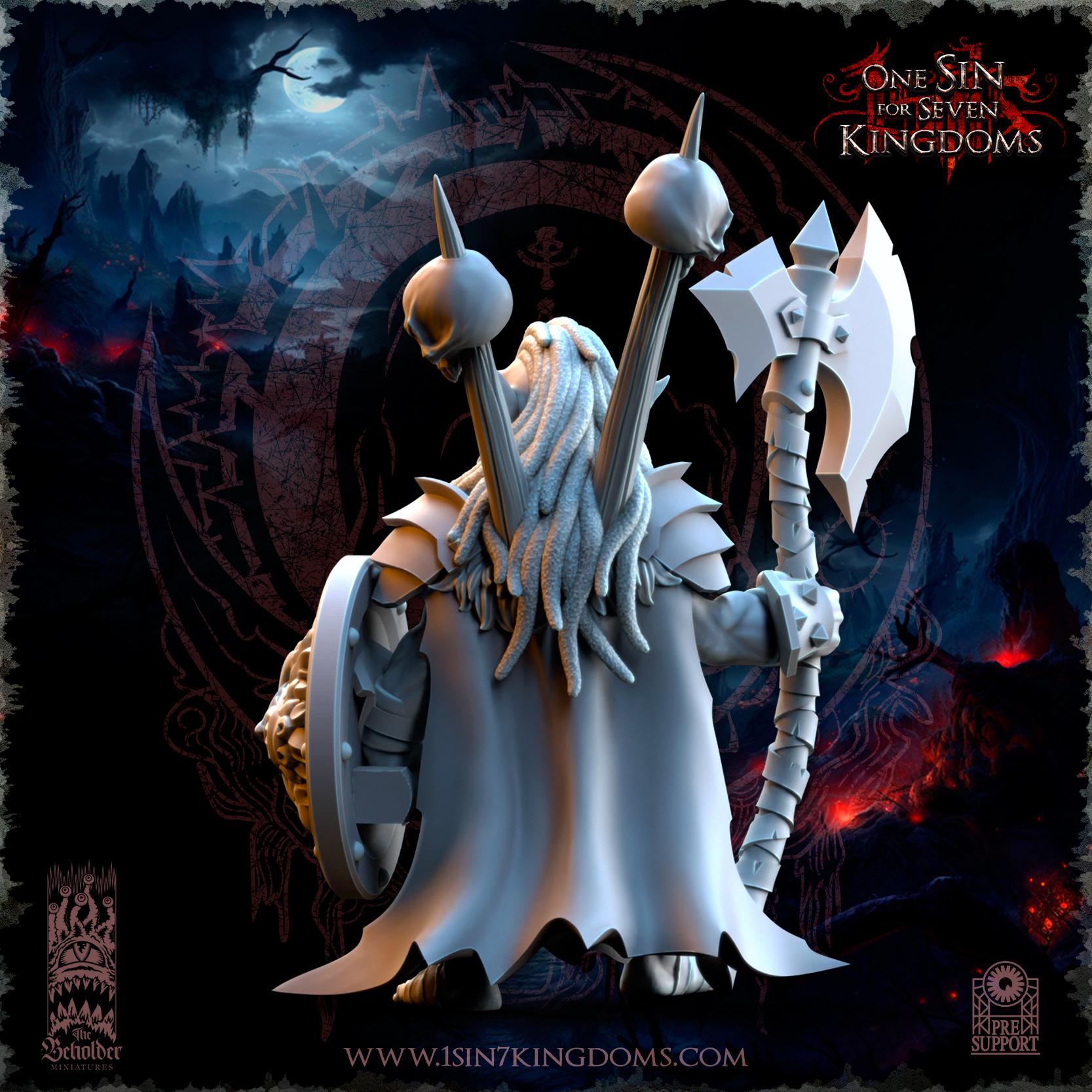 The Beholder Miniatures Mortus, The Black Horde Goblins Warlord - Fantasy / D&D (Custom Order) - product image 3 of 4