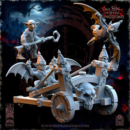 The Beholder Miniatures The Black Horde Goblins Slingshot of Doom - Fantasy / D&D (Custom Order) - product image 1 of 9