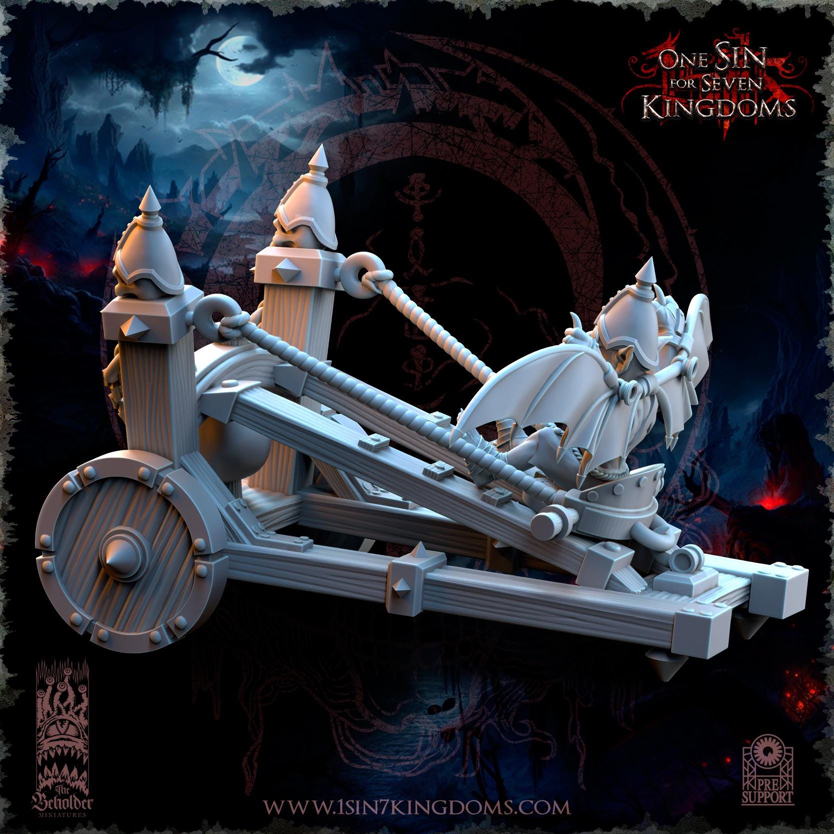 The Beholder Miniatures The Black Horde Goblins Slingshot of Doom - Fantasy / D&D (Custom Order) - product image 3 of 9