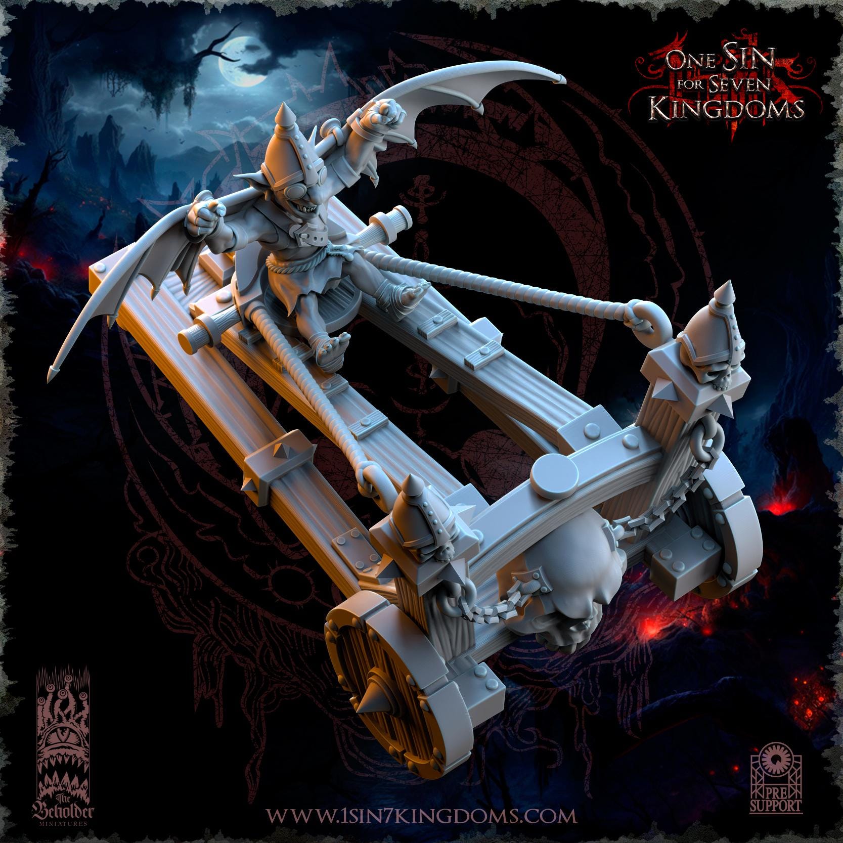 The Beholder Miniatures The Black Horde Goblins Slingshot of Doom - Fantasy / D&D (Custom Order) - product image 7 of 9