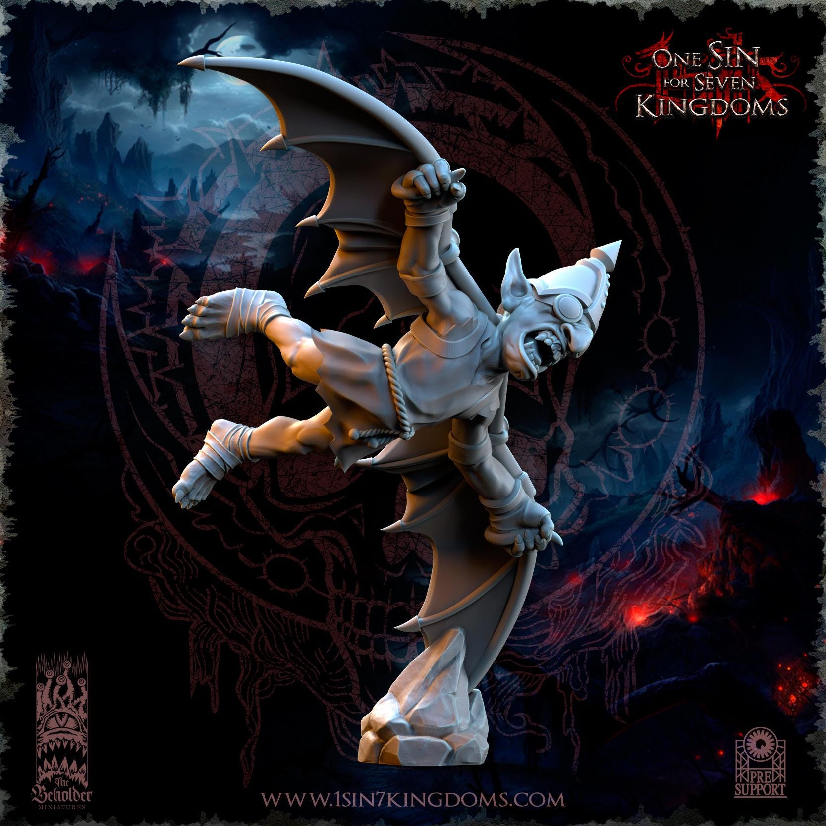 The Beholder Miniatures The Black Horde Goblins Slingshot of Doom - Fantasy / D&D (Custom Order) - product image 8 of 9