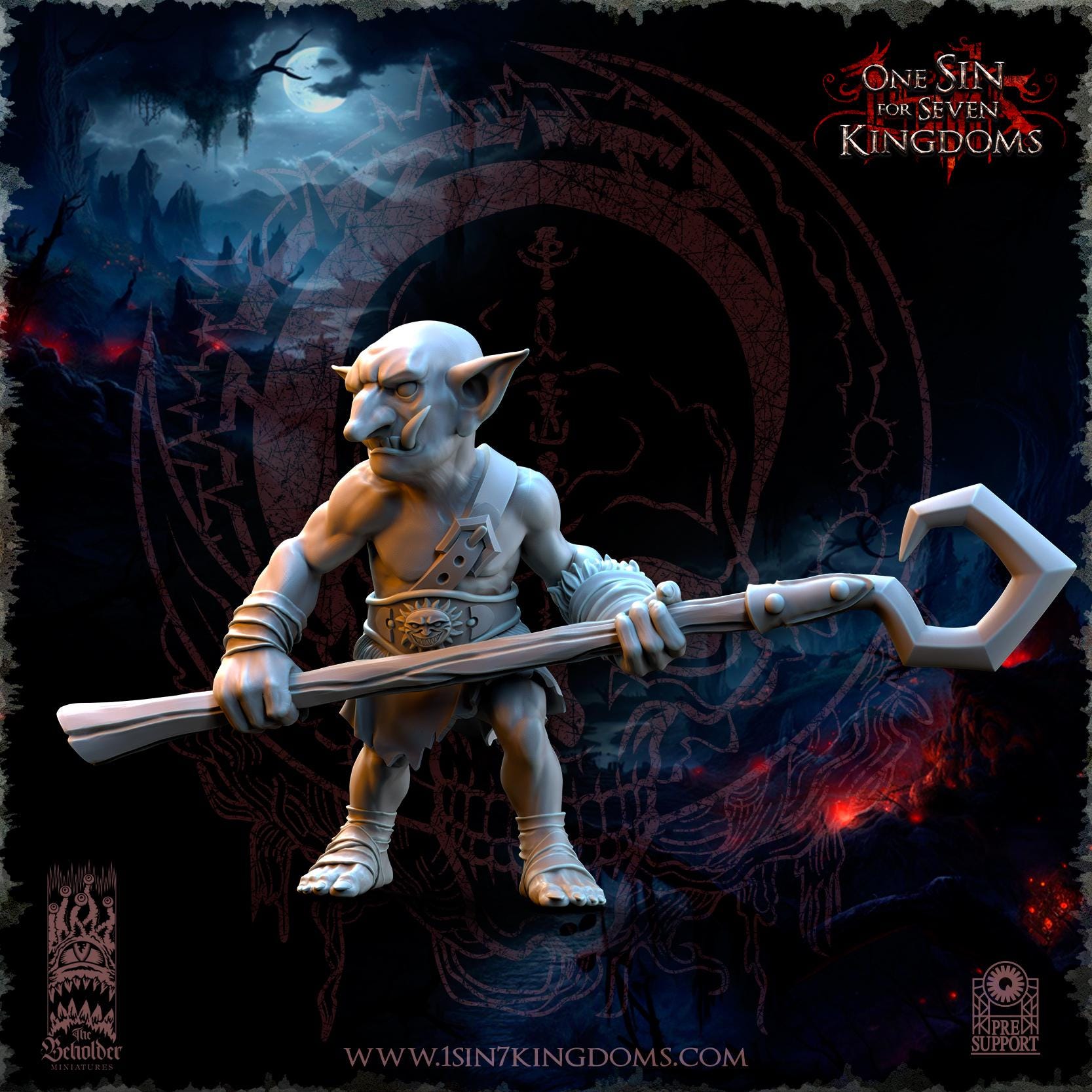 The Beholder Miniatures The Black Horde Goblins Slingshot of Doom - Fantasy / D&D (Custom Order) - product image 9 of 9