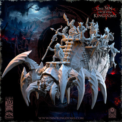 The Beholder Miniatures The Black Horde Goblins Behemoth Spider - Fantasy / D&D (Custom Order) - product image 1 of 6