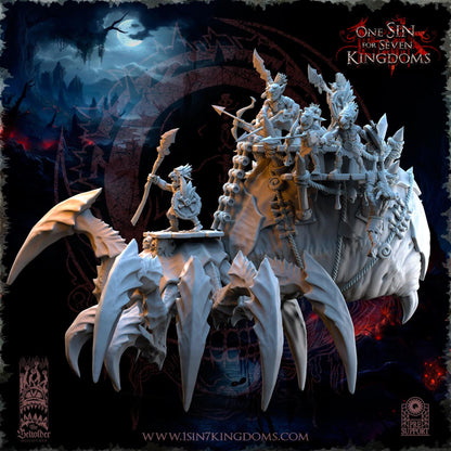 The Beholder Miniatures The Black Horde Goblins Behemoth Spider - Fantasy / D&D (Custom Order) - product image 2 of 6