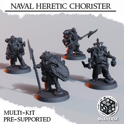 Diceverse Heretic Naval Raider Chorister Kit - Trench  Compatible (Custom Order) - product image 1 of 3