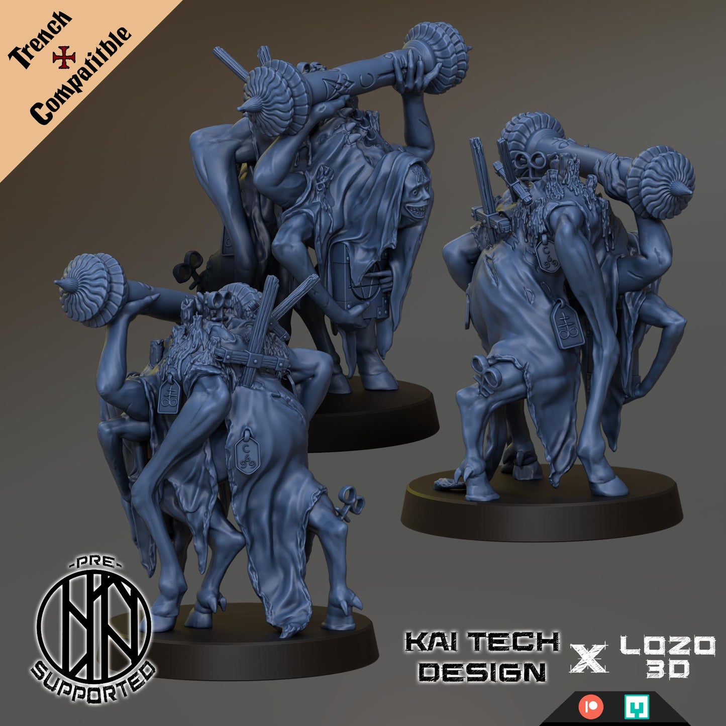 Kaitech Mercenaries Scroll Guard - Trench  Compatible (Custom Order) - product image 2 of 2