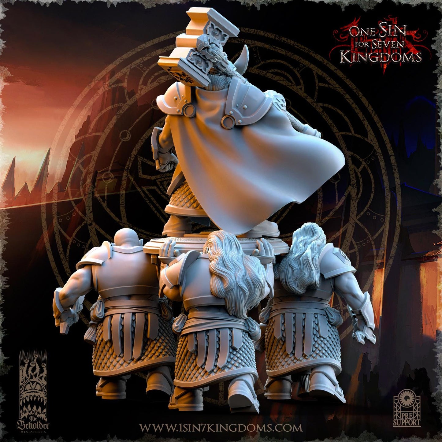 The Beholder Miniatures Throngrim, King of the Mountain Heart - Fantasy / D&D (Custom Order) - product image 4 of 8