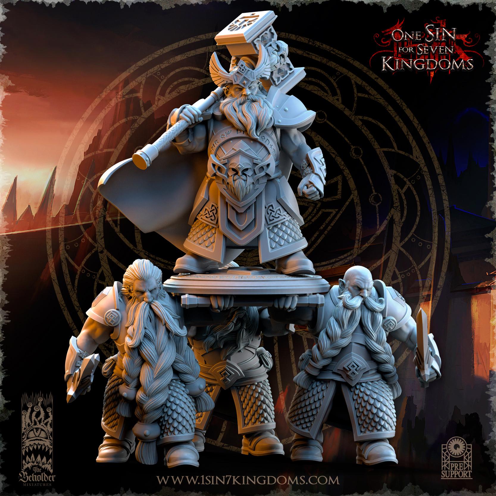 The Beholder Miniatures Throngrim, King of the Mountain Heart - Fantasy / D&D (Custom Order) - product image 6 of 8