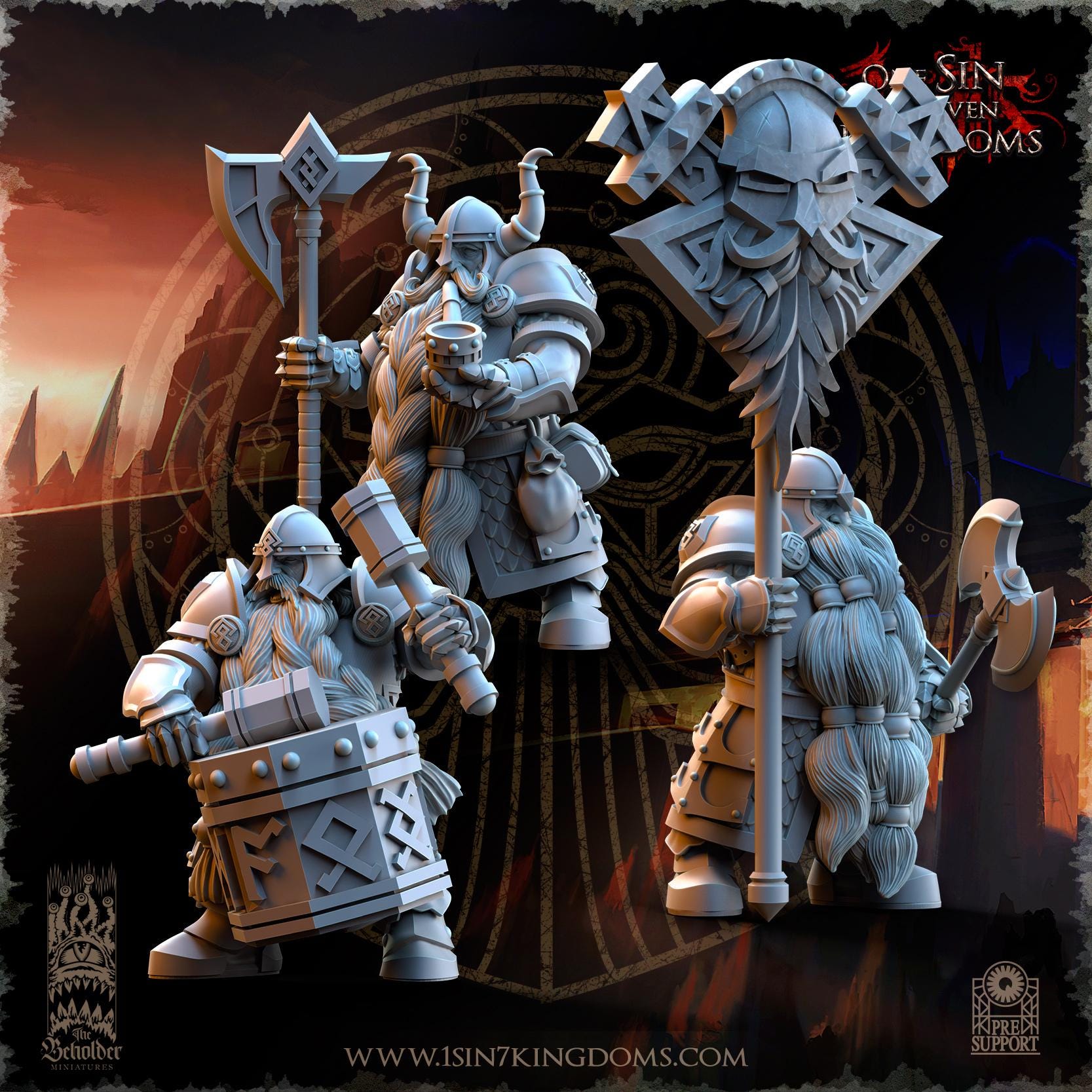 The Beholder Miniatures Dwarven Kingdoms Legion of the Ancient - Fantasy / D&D (Custom Order) - product image 5 of 8