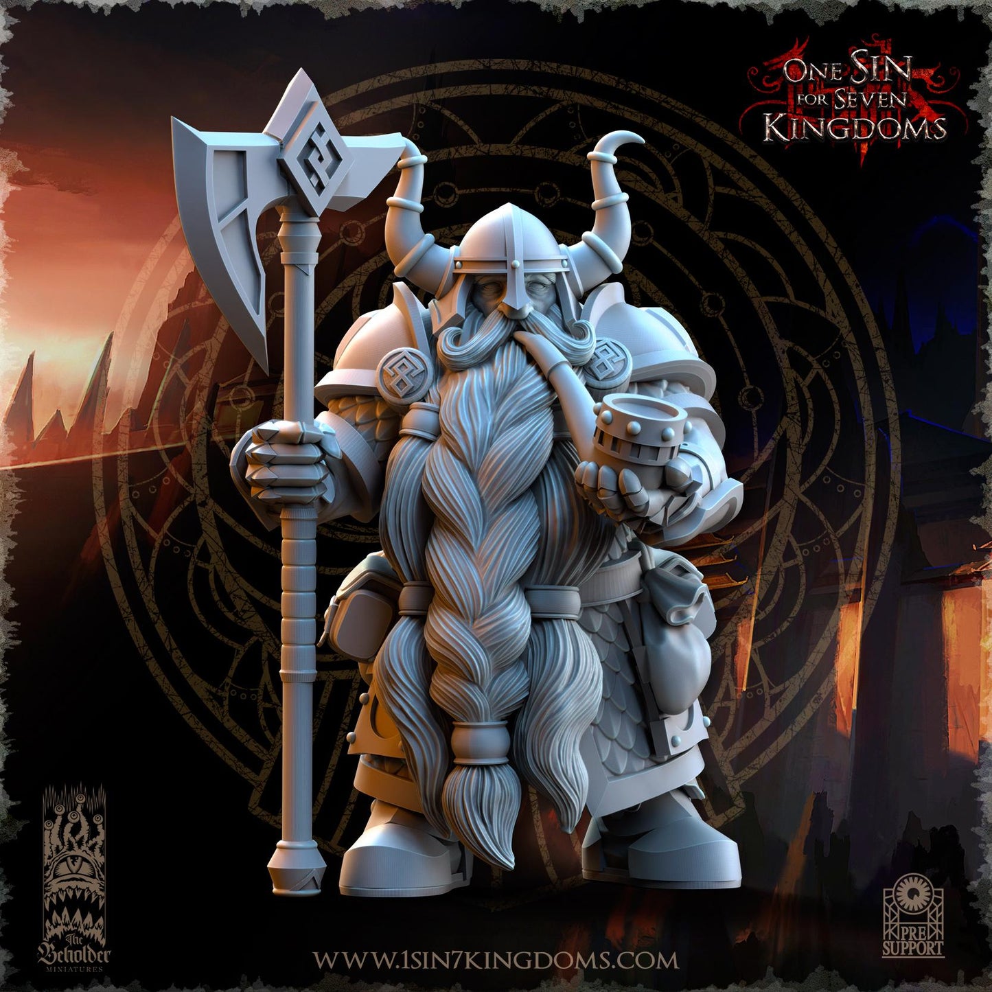 The Beholder Miniatures Dwarven Kingdoms Legion of the Ancient - Fantasy / D&D (Custom Order) - product image 6 of 8